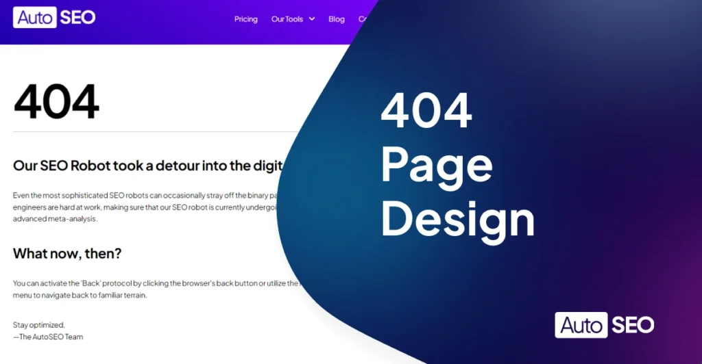 404 Page Design Cover Image