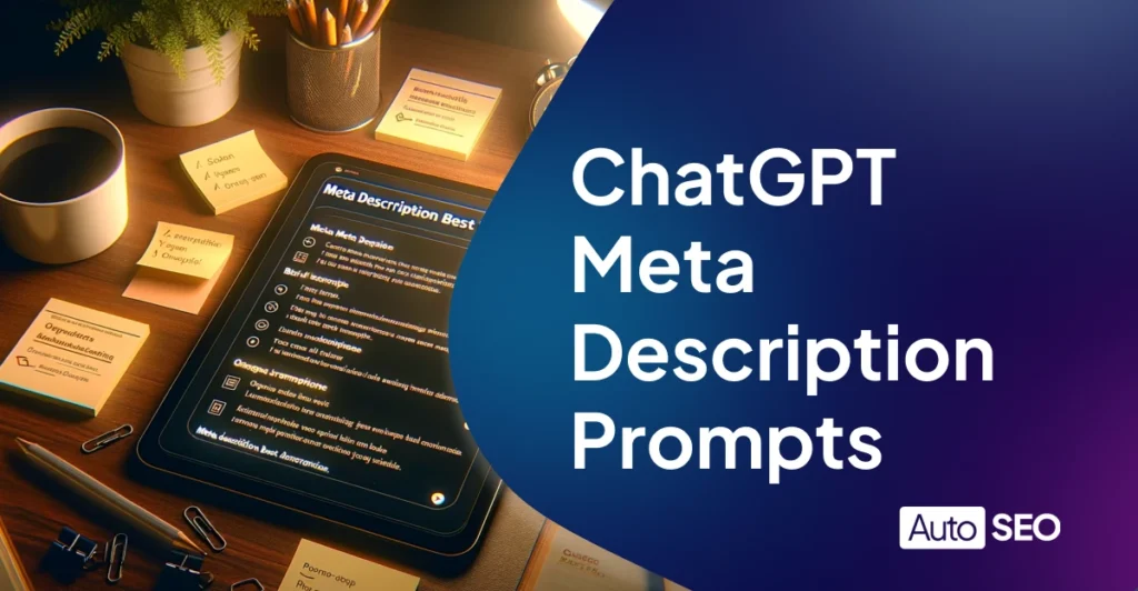 ChatGPT Prompts for Meta Description Cover Image