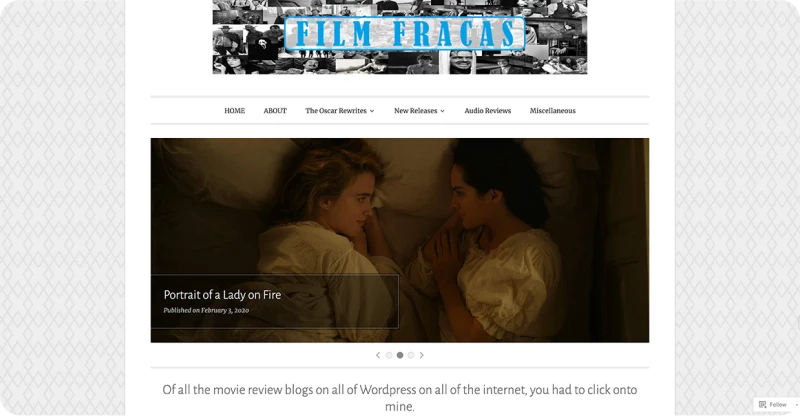 Film Fracas Blog Screenshot