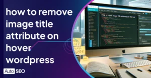 how to remove image title attribute on hover wordpress Cover Image