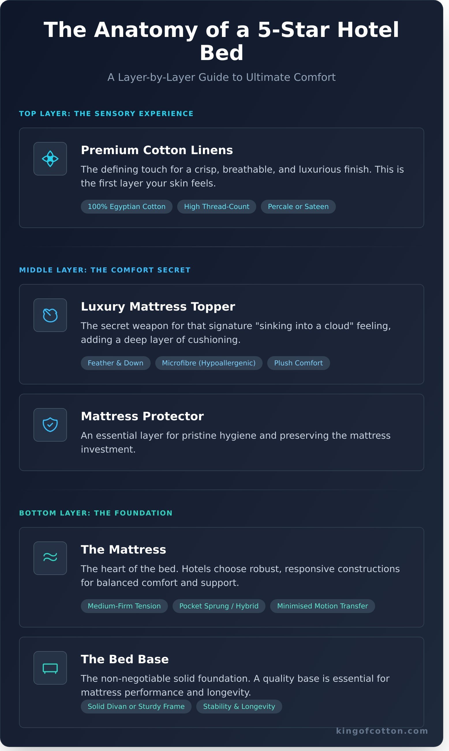 Hotel and beds infographic - visual guide