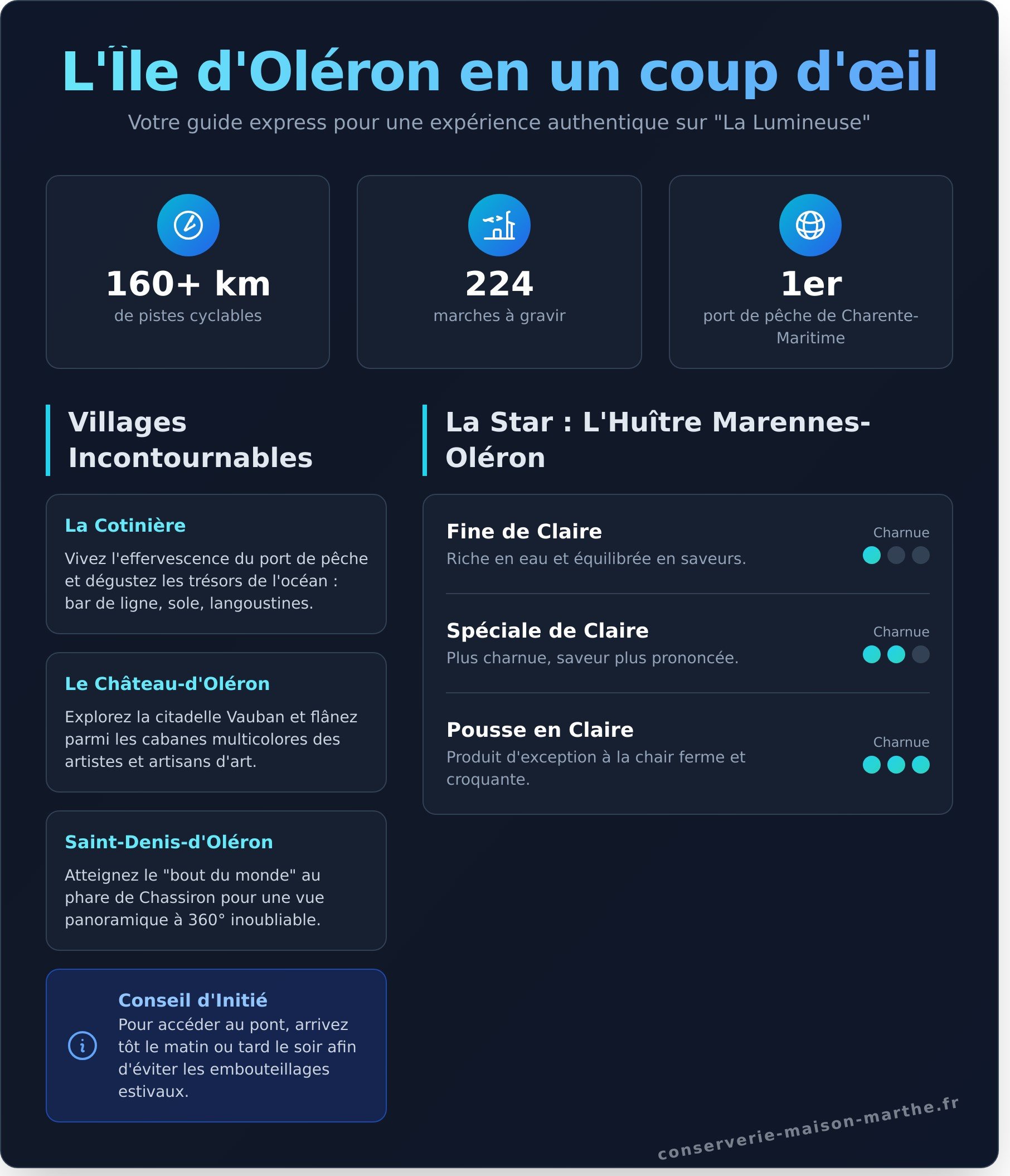 Ile d’Oléron infographic - visual guide