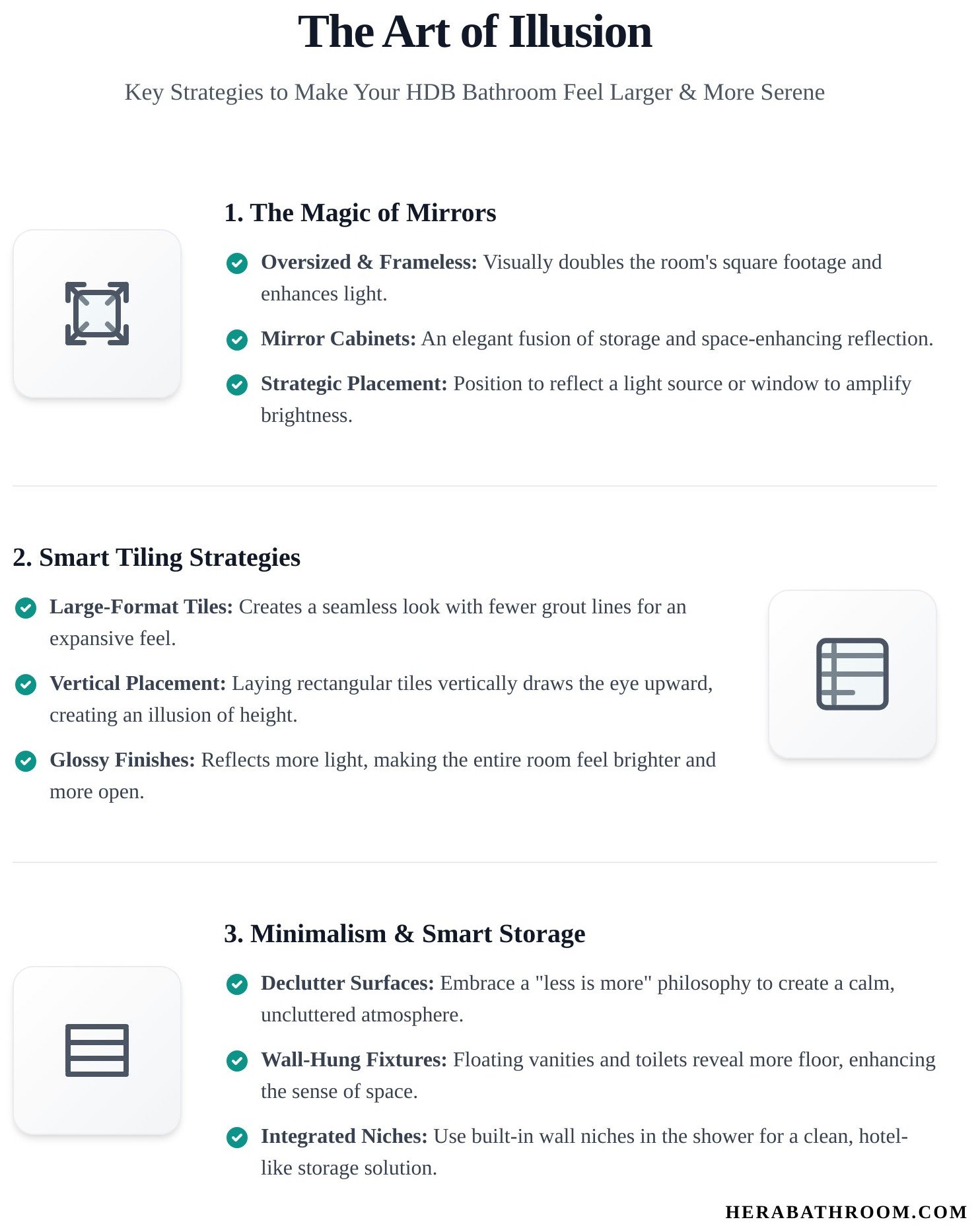 Bathroom singapore infographic - visual guide