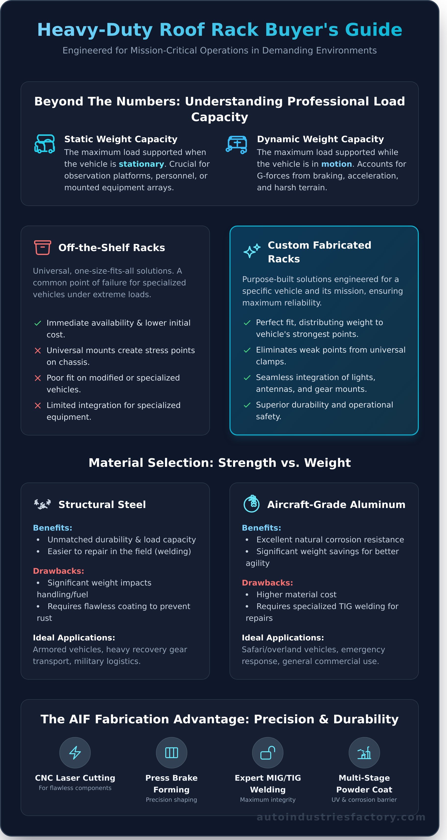 Heavy-duty roof racks