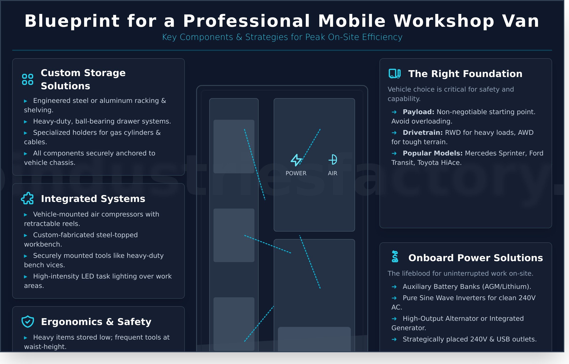 Mobile workshop van conversion