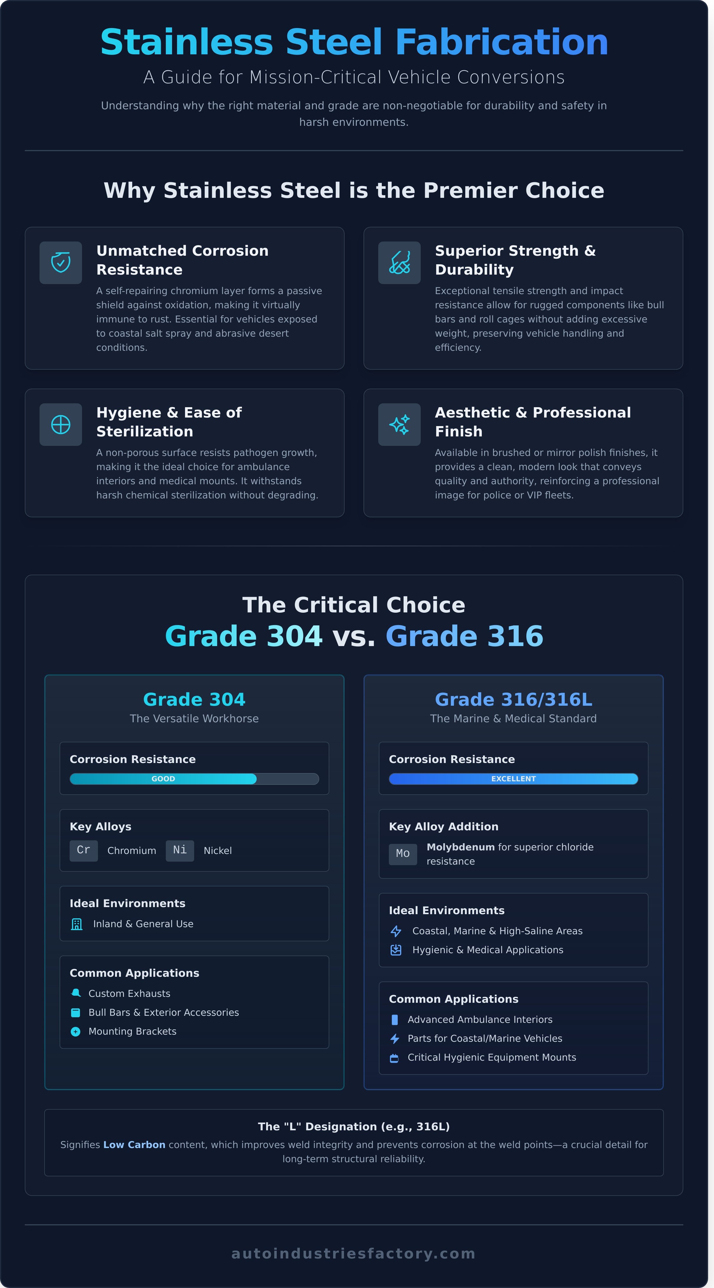 Stainless steel fabrication