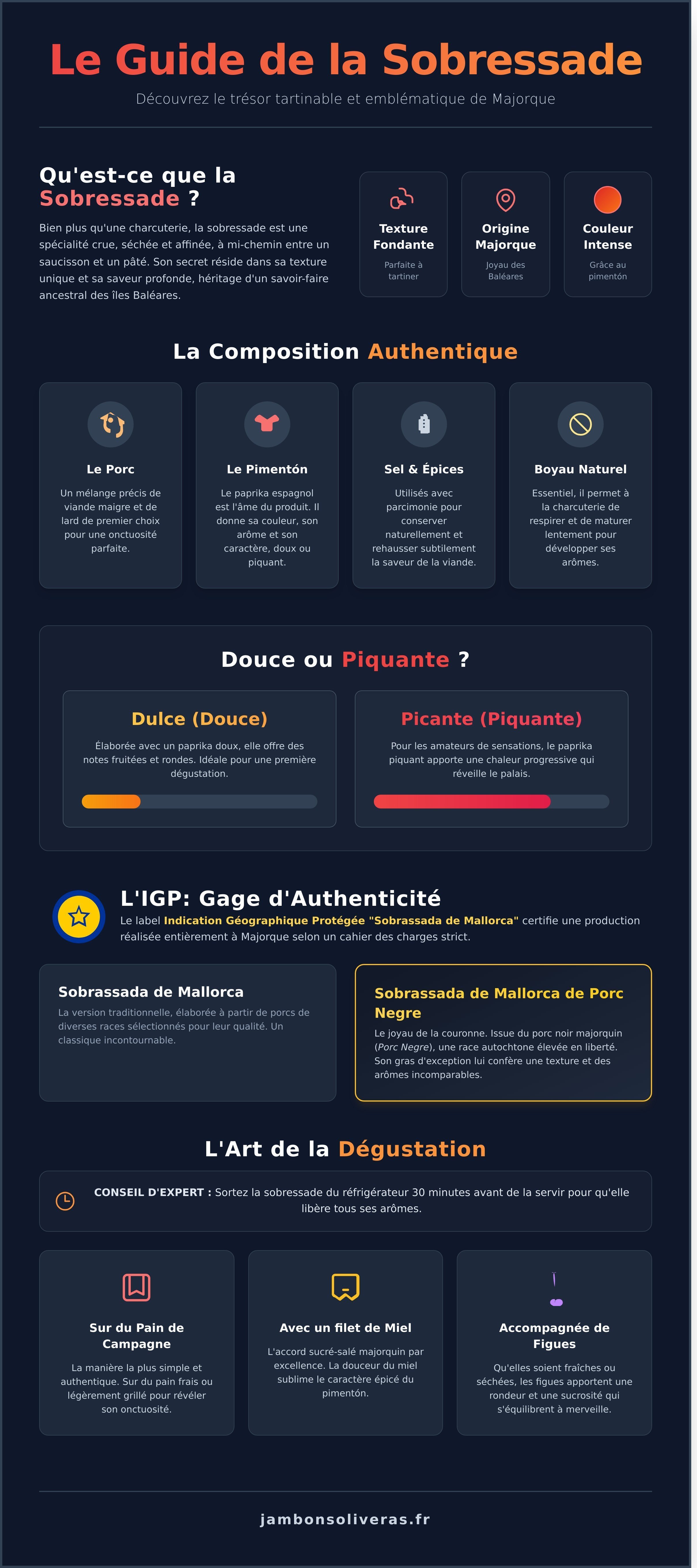 Sobressade infographic - visual guide