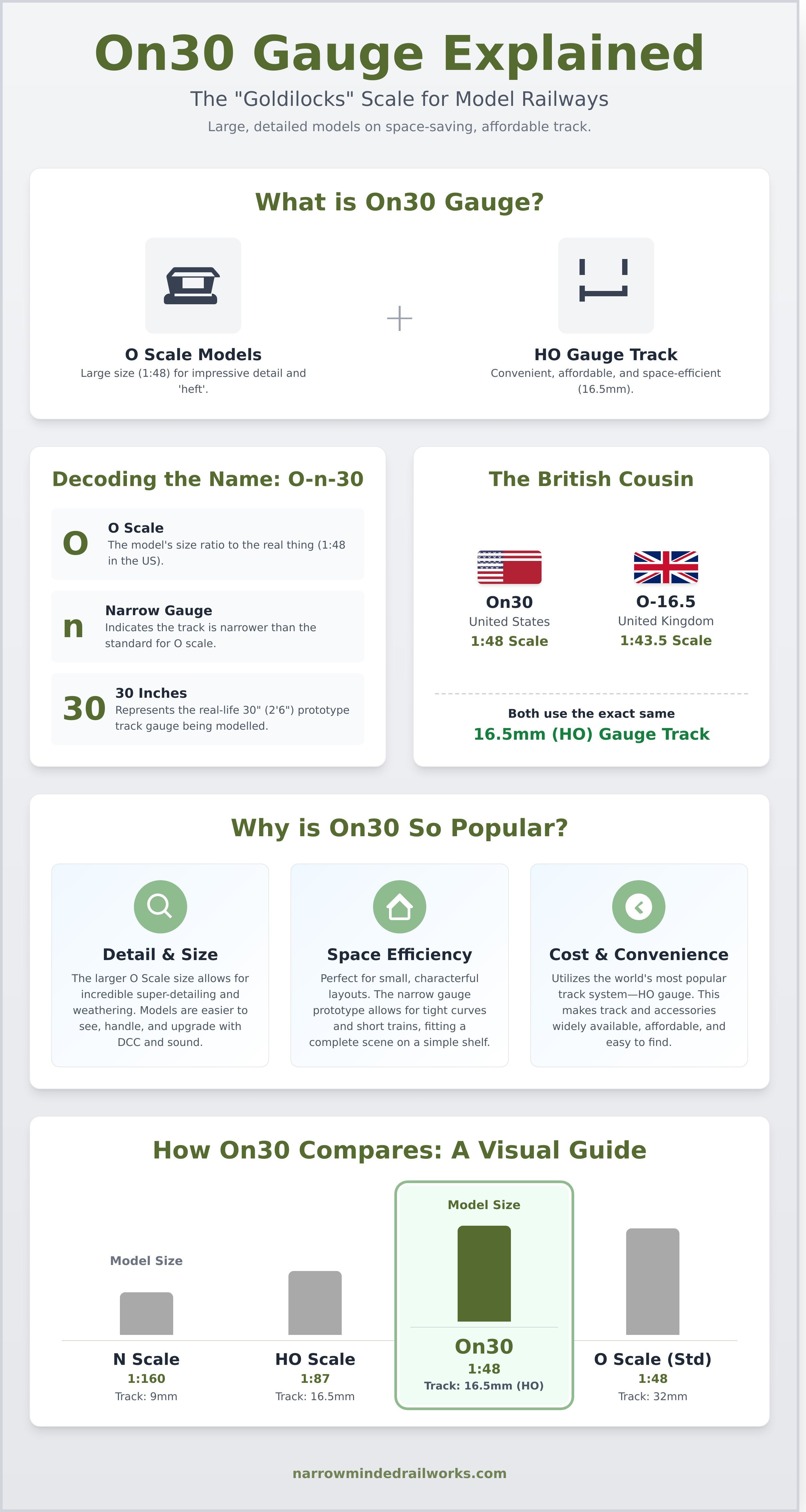 On30 gauge infographic - visual guide