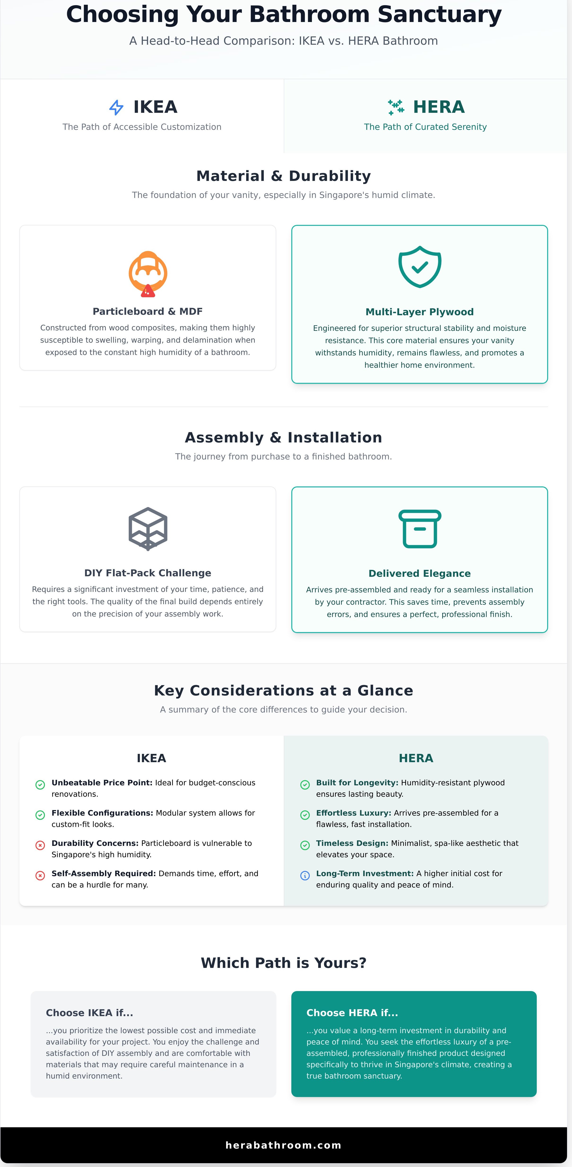Ikea cabinets infographic - visual guide