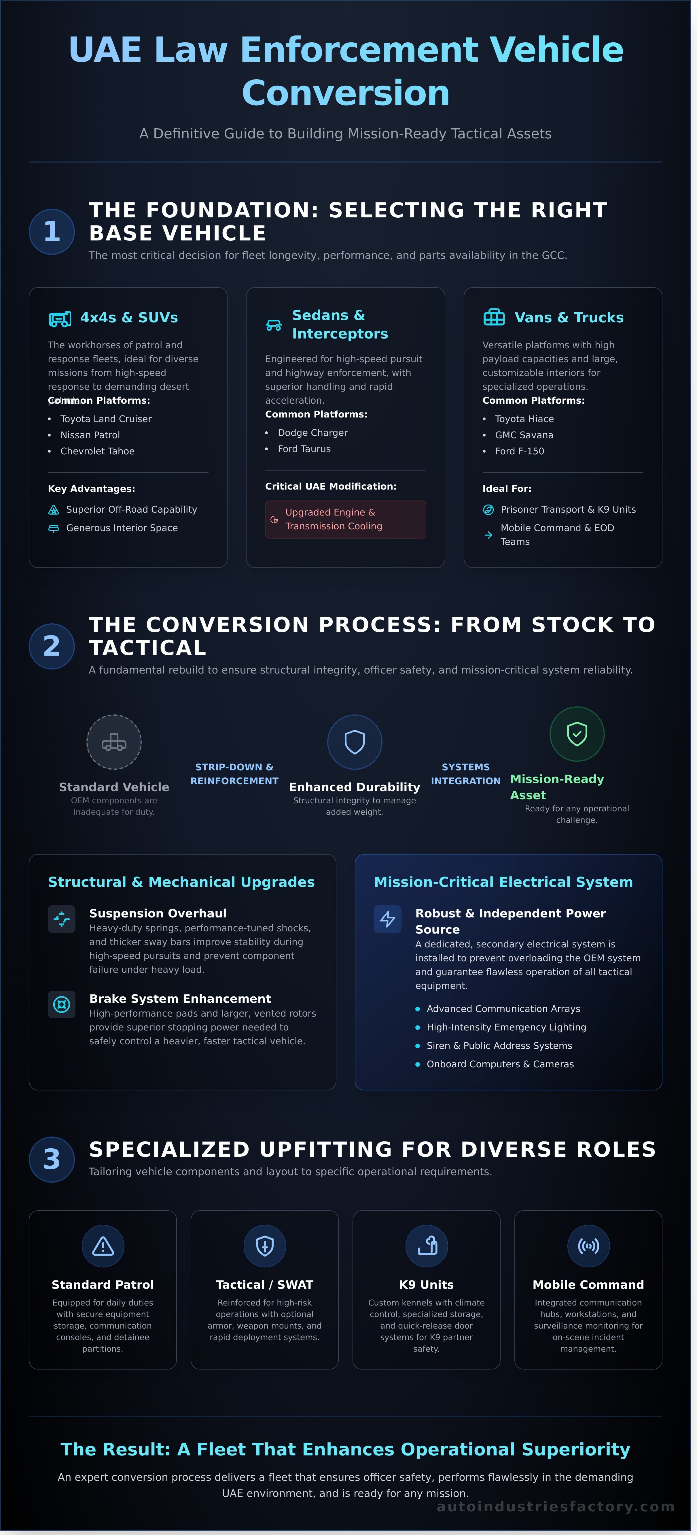 Law enforcement vehicle conversion UAE