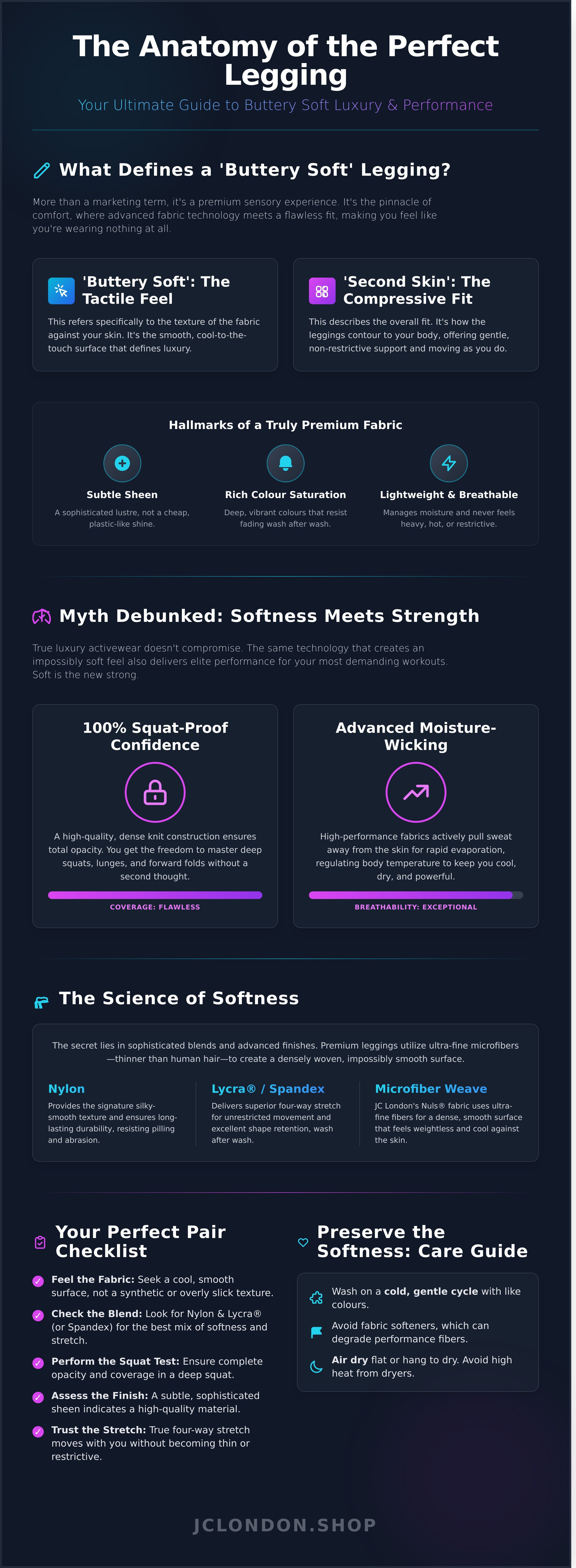 Buttery soft leggings uk infographic - visual guide