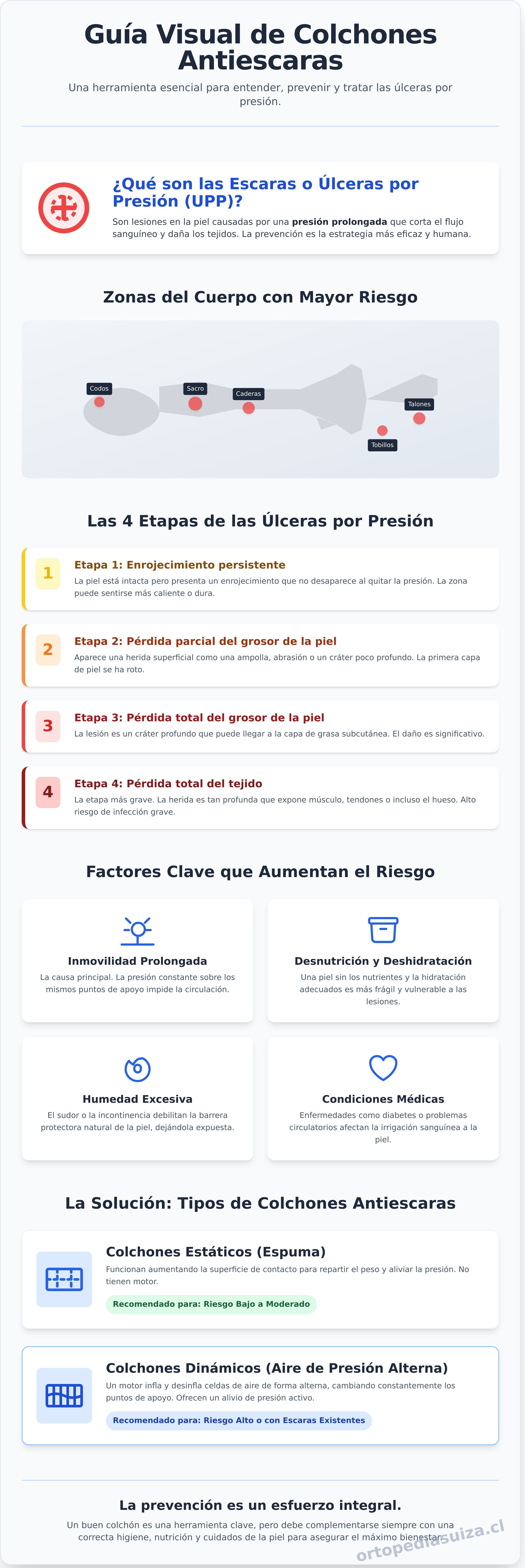 Colchon antiescaras infographic - visual guide
