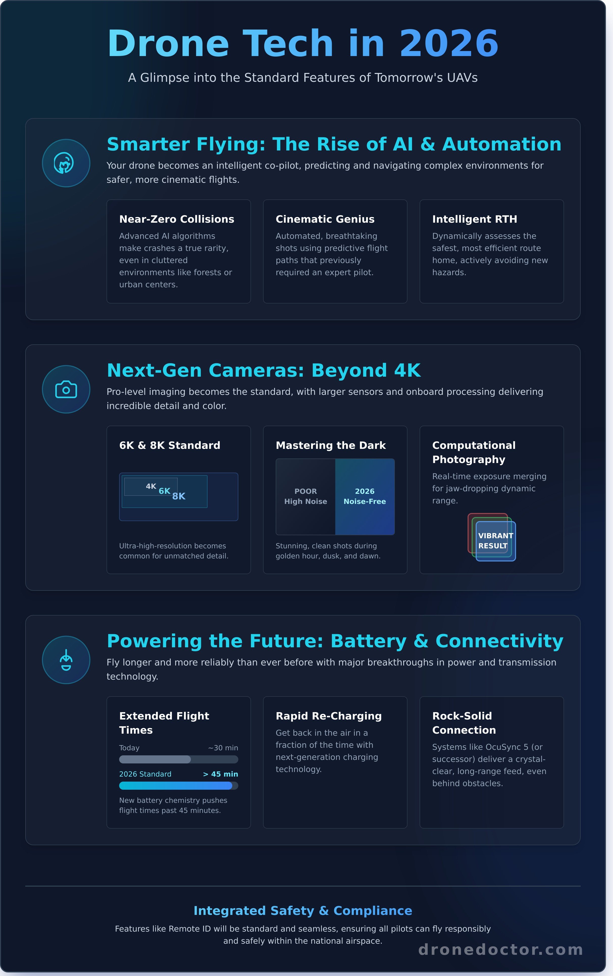 Top rated drones 2026 infographic - visual guide