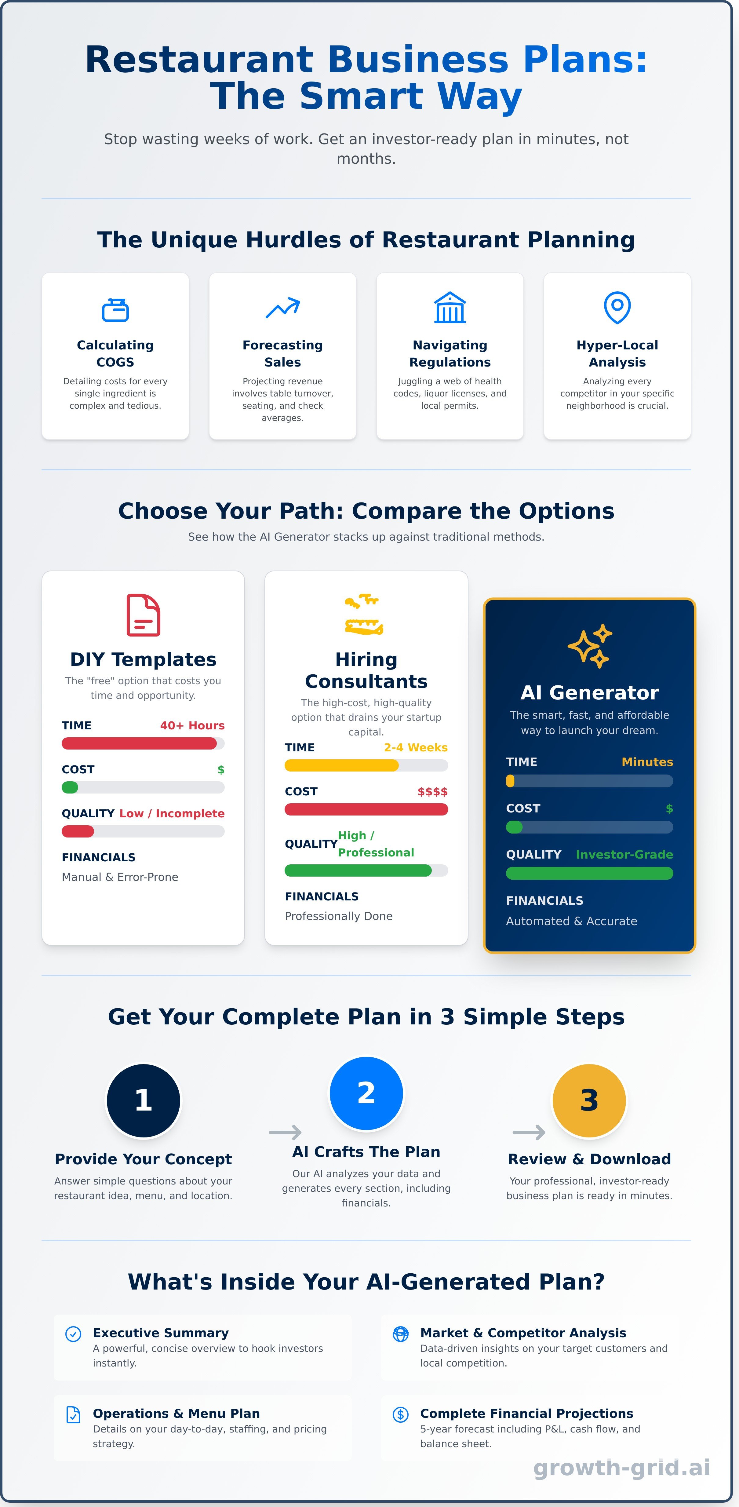 Restaurant business plan generator