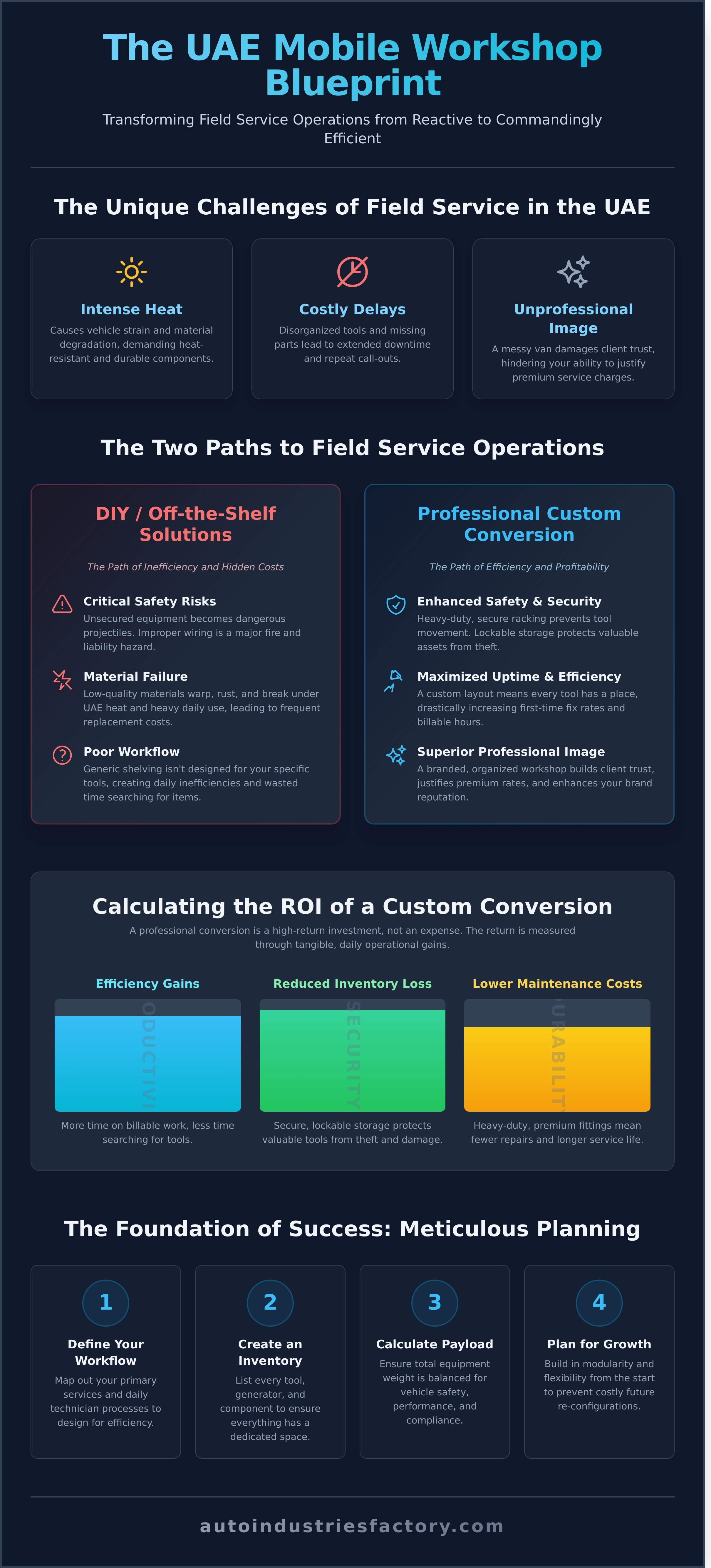 Mobile workshop van conversion UAE