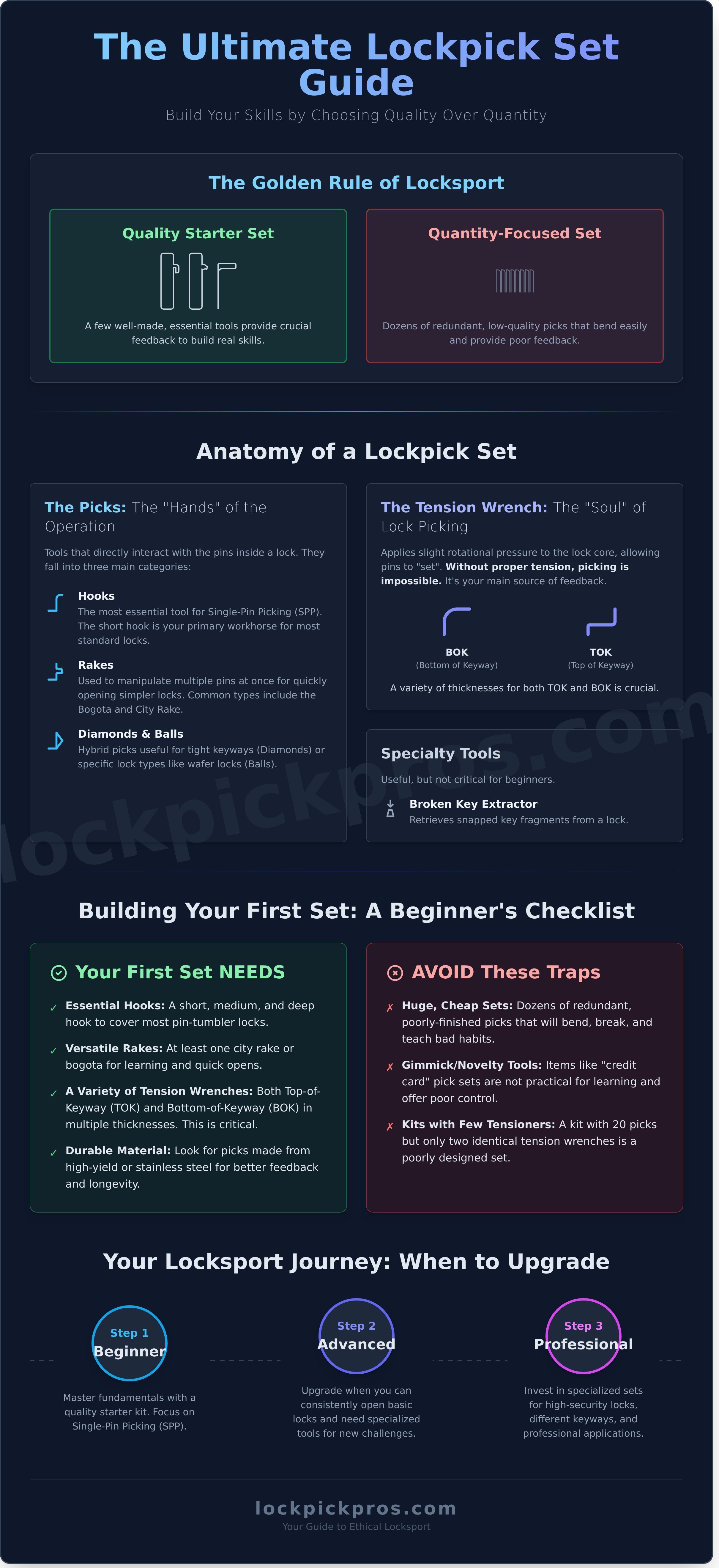 Lockpick seti infographic - visual guide