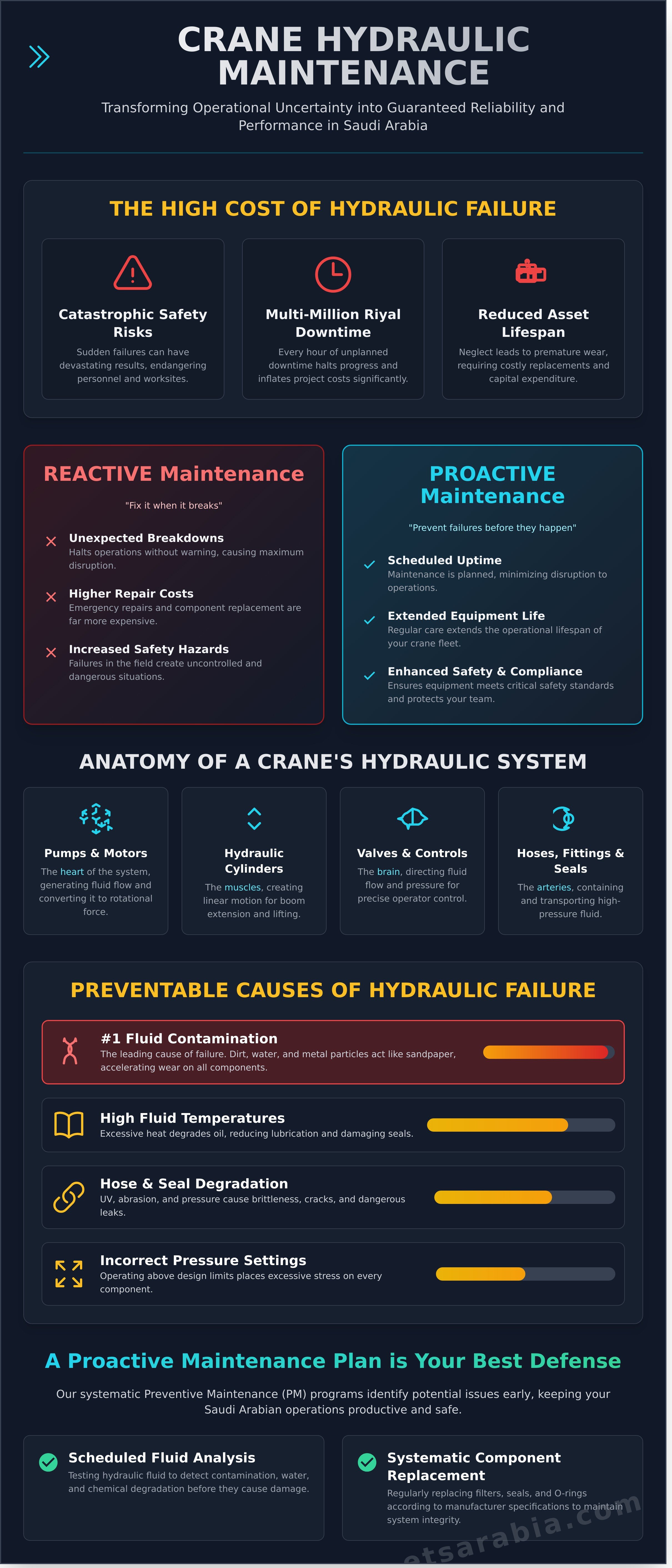 Crane hydraulic maintenance services