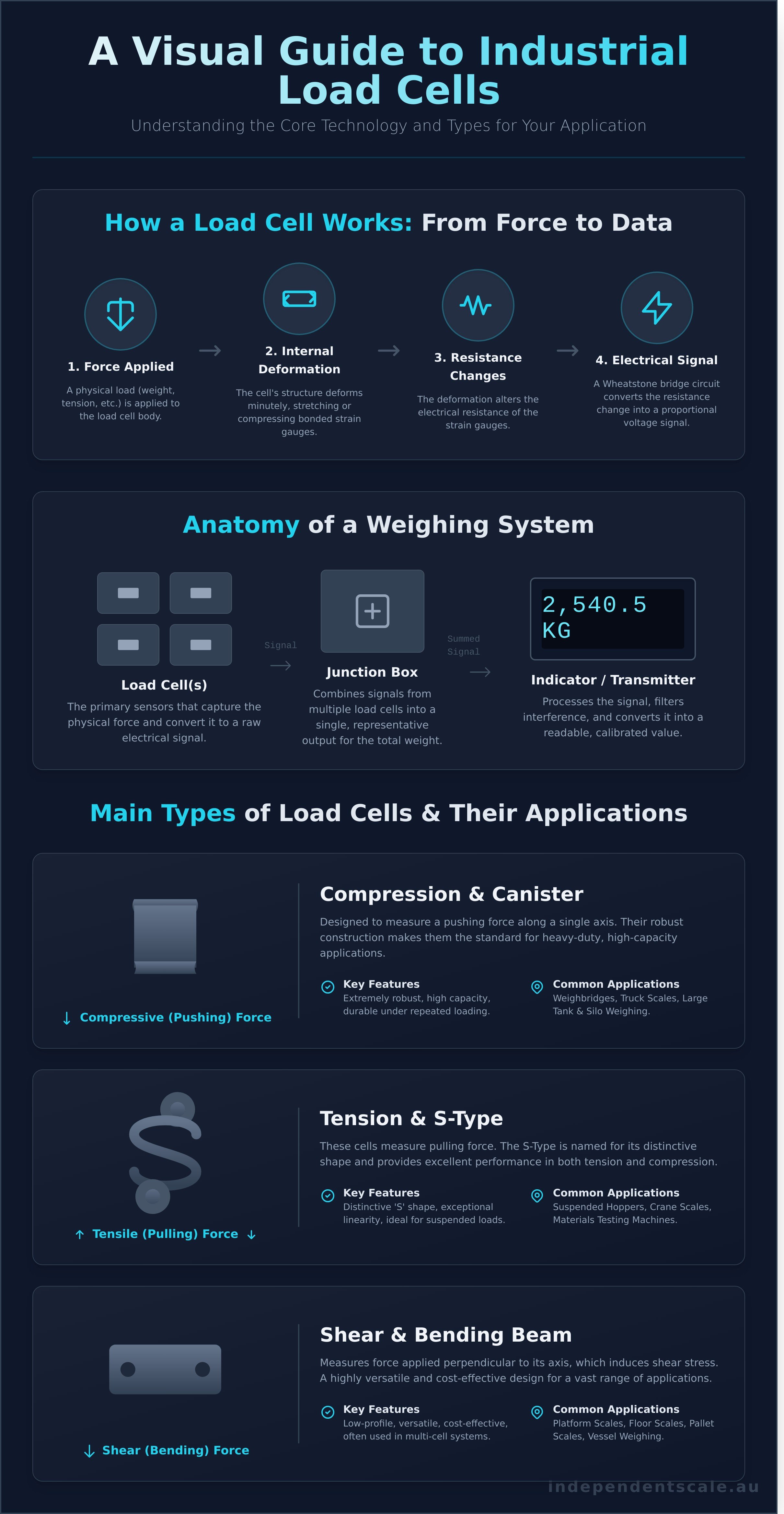 Load cell infographic - visual guide