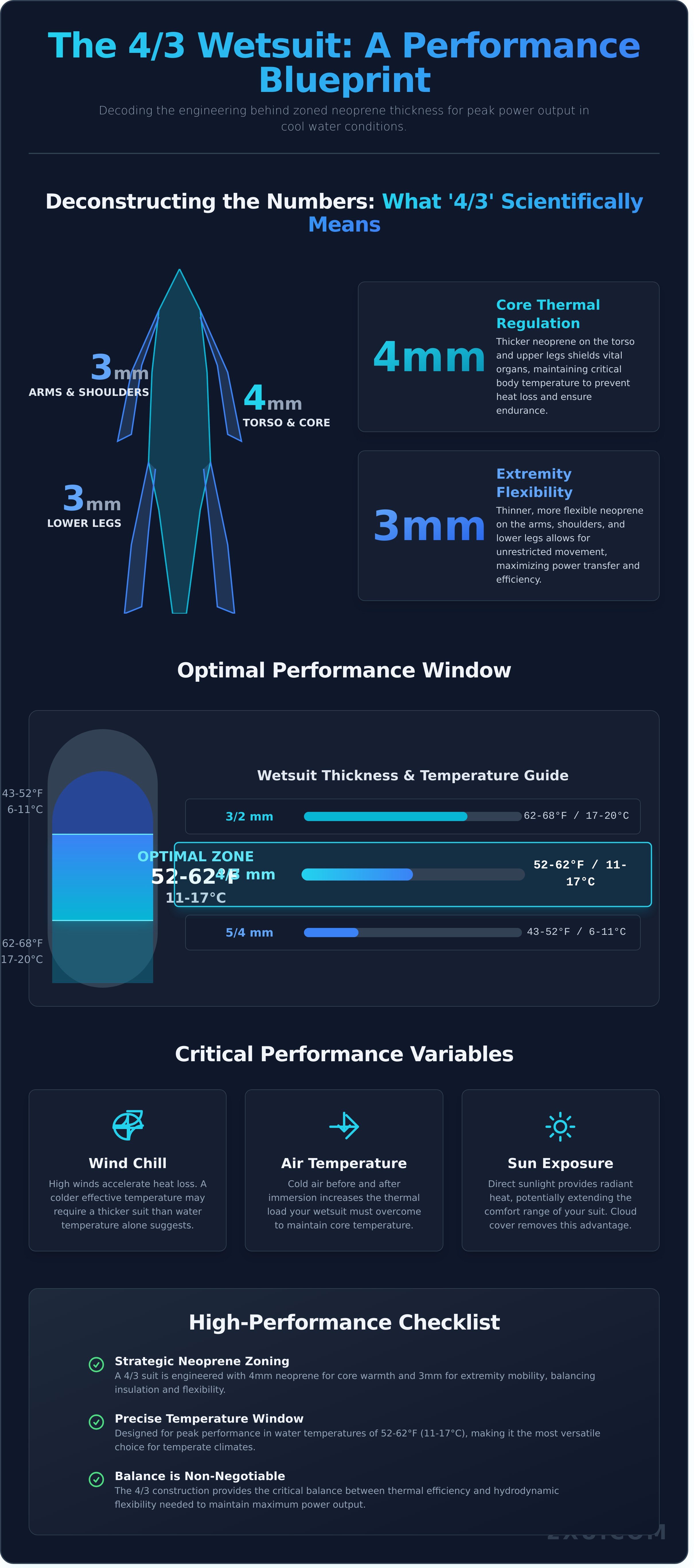 4 3 wetsuit infographic - visual guide