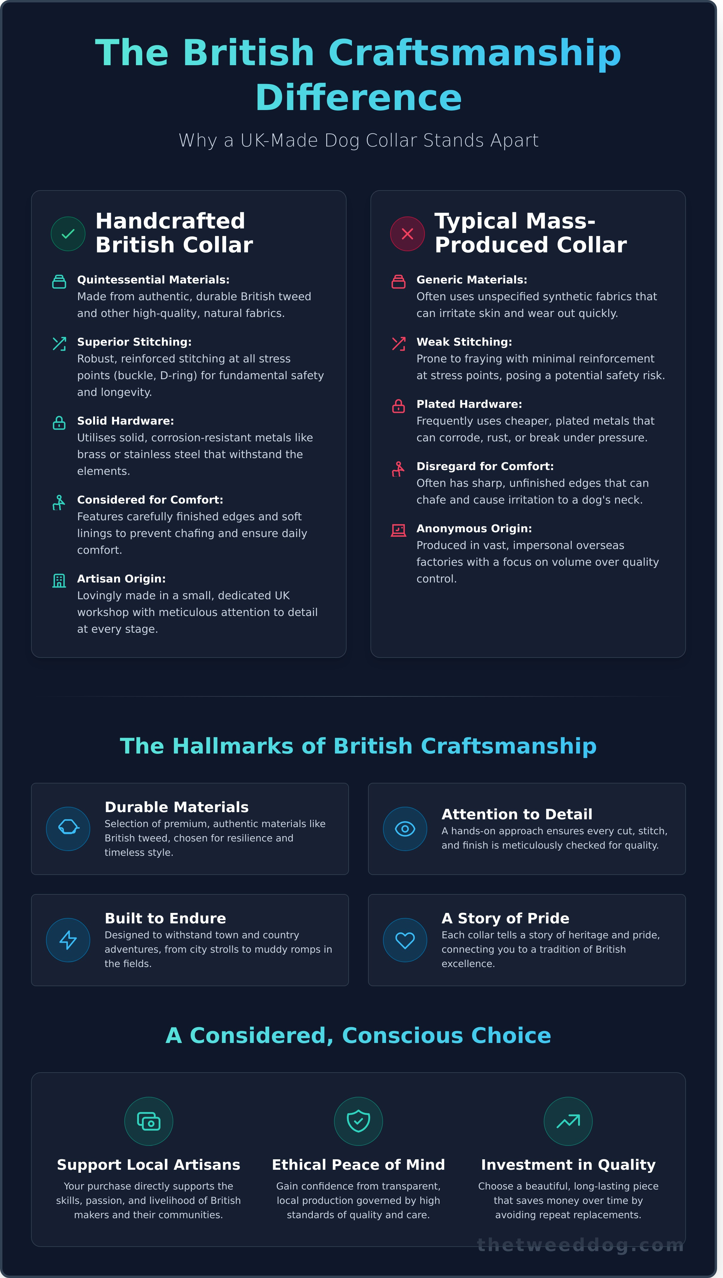 Dog collars uk infographic - visual guide