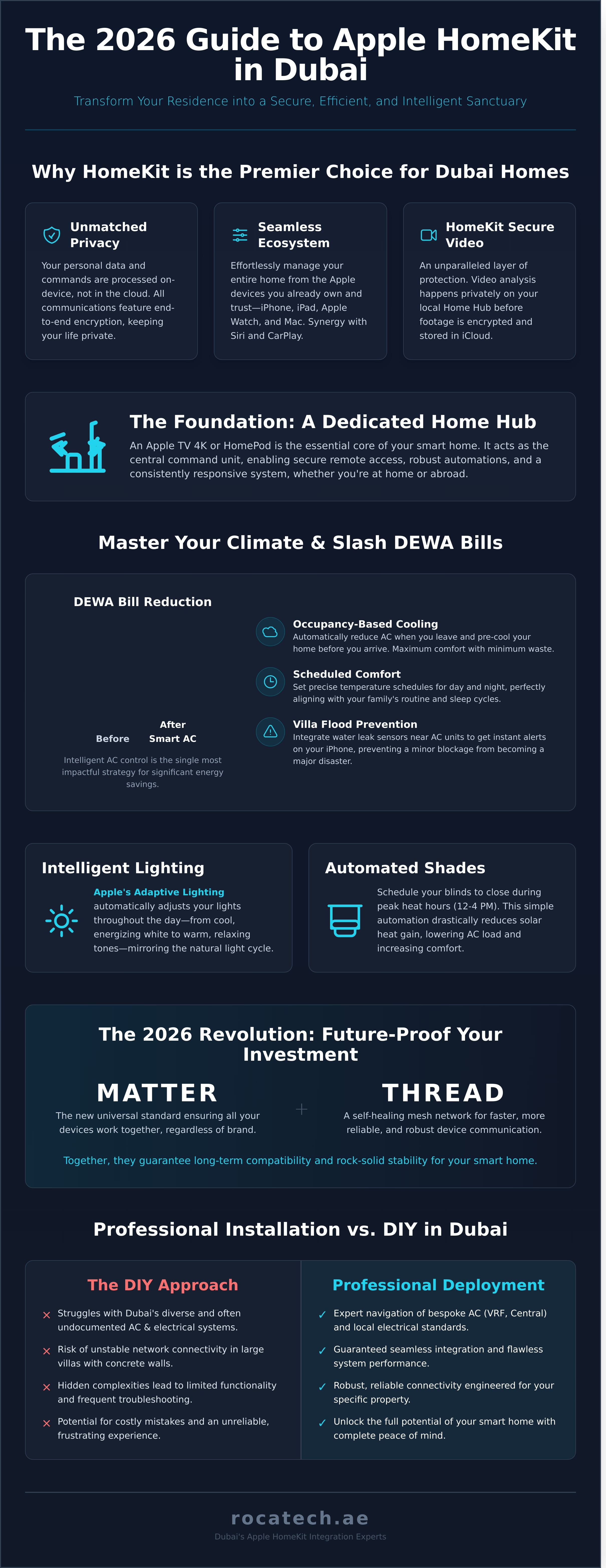 Apple homekit dubai infographic - visual guide