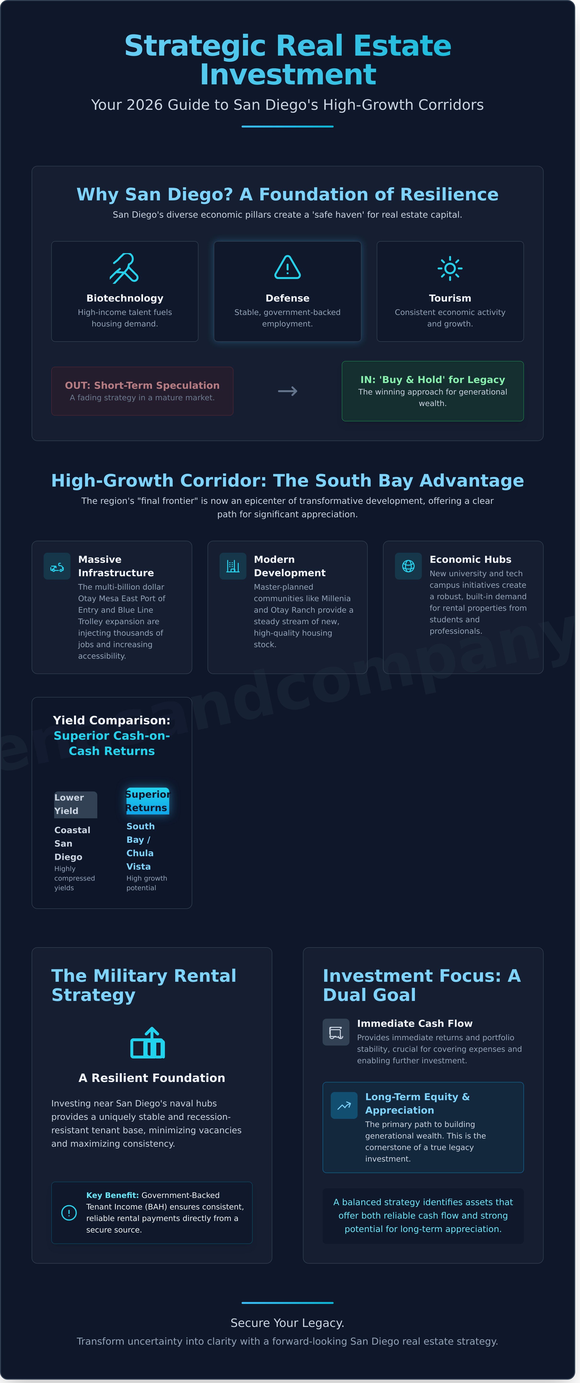 Best areas to invest in san diego real estate infographic - visual guide