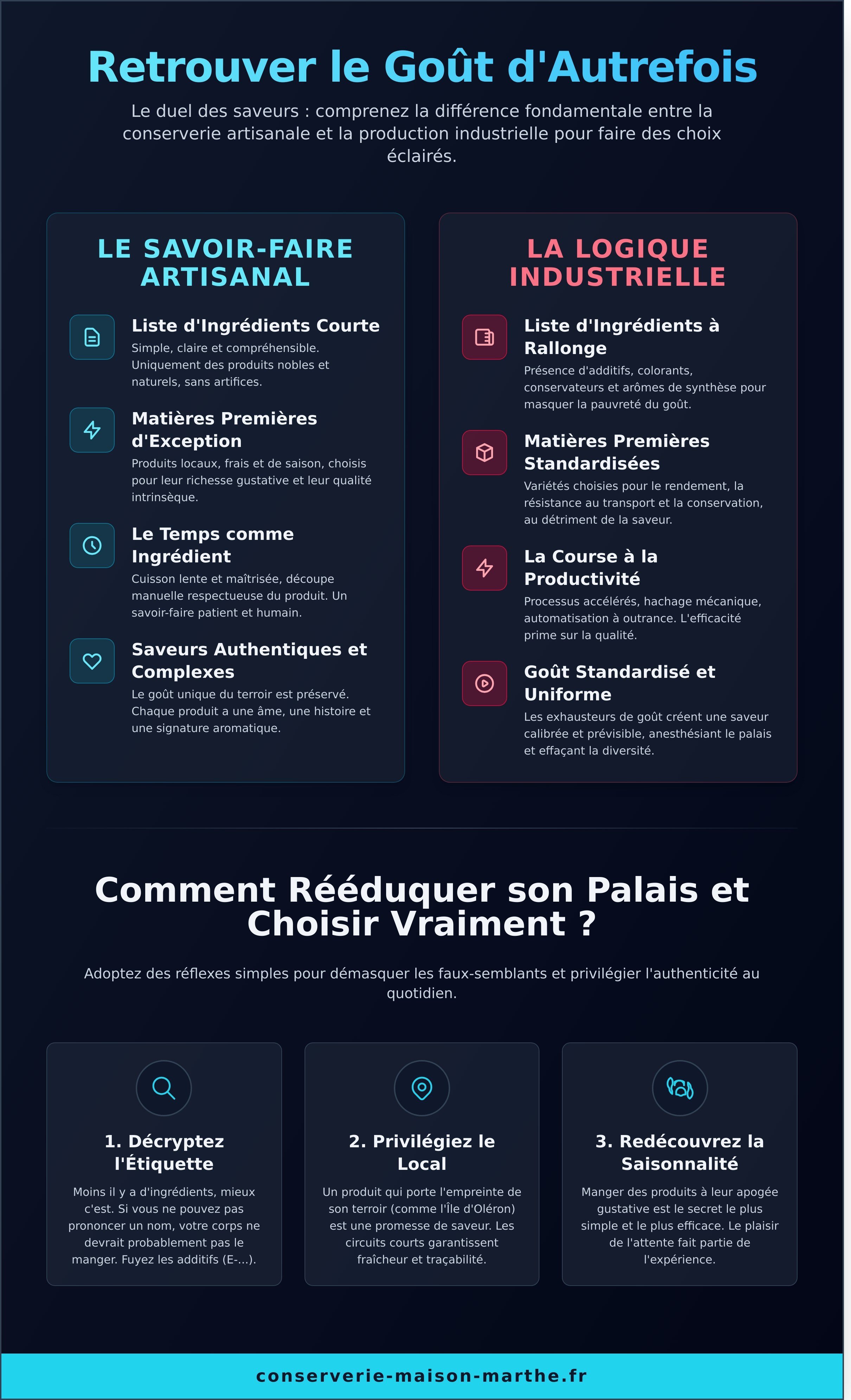 Retrouver le goût d'autrefois