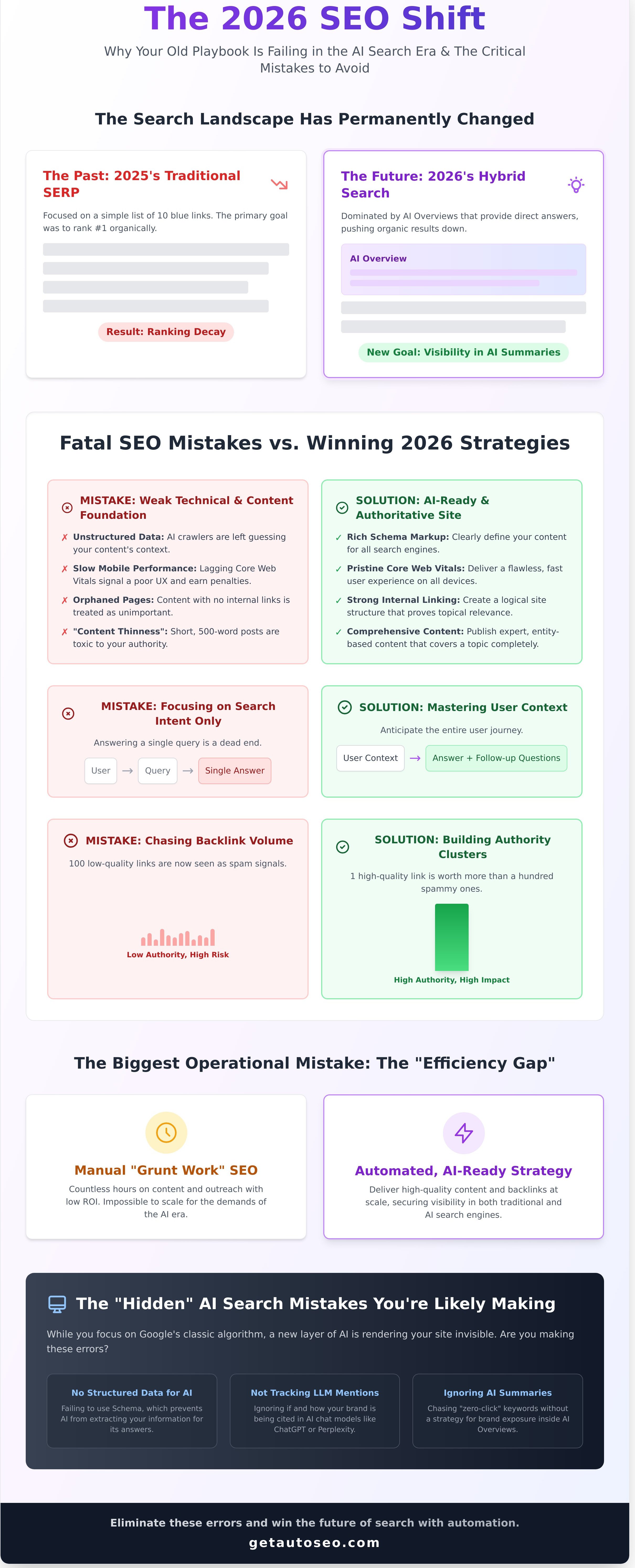 Common seo mistakes to avoid 2026