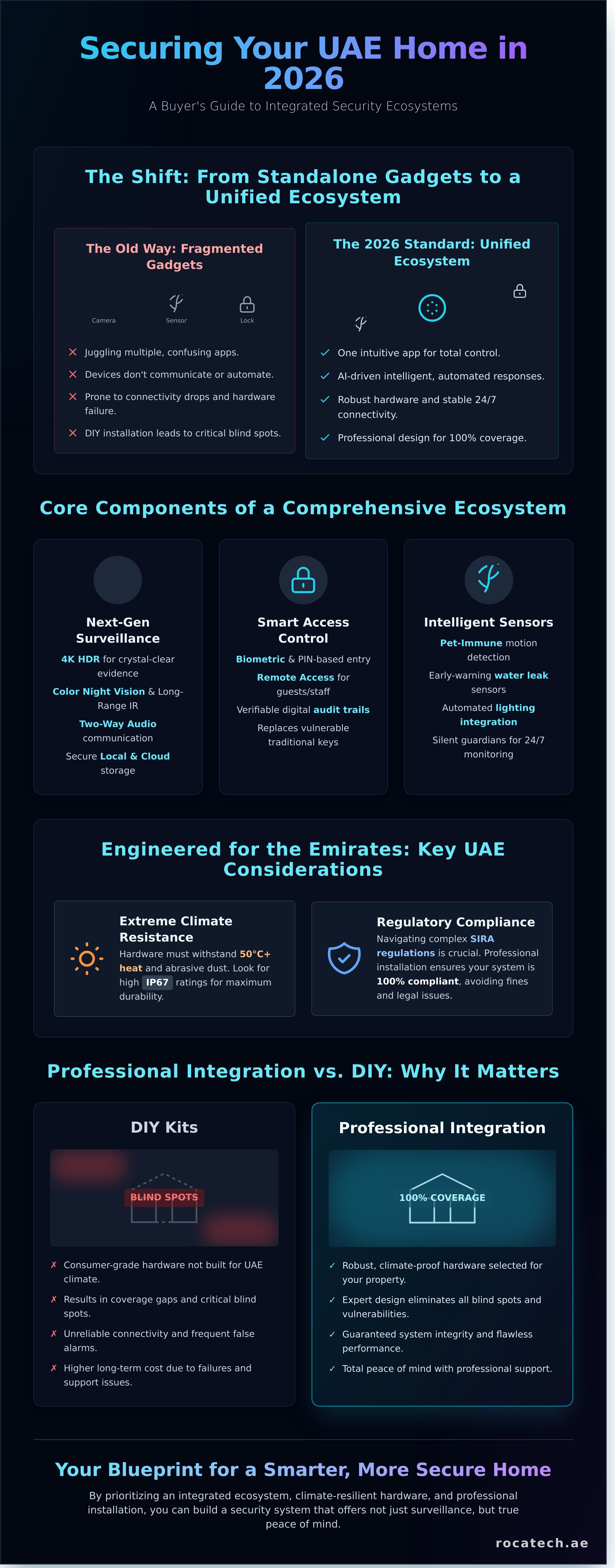 Best home security system uae infographic - visual guide