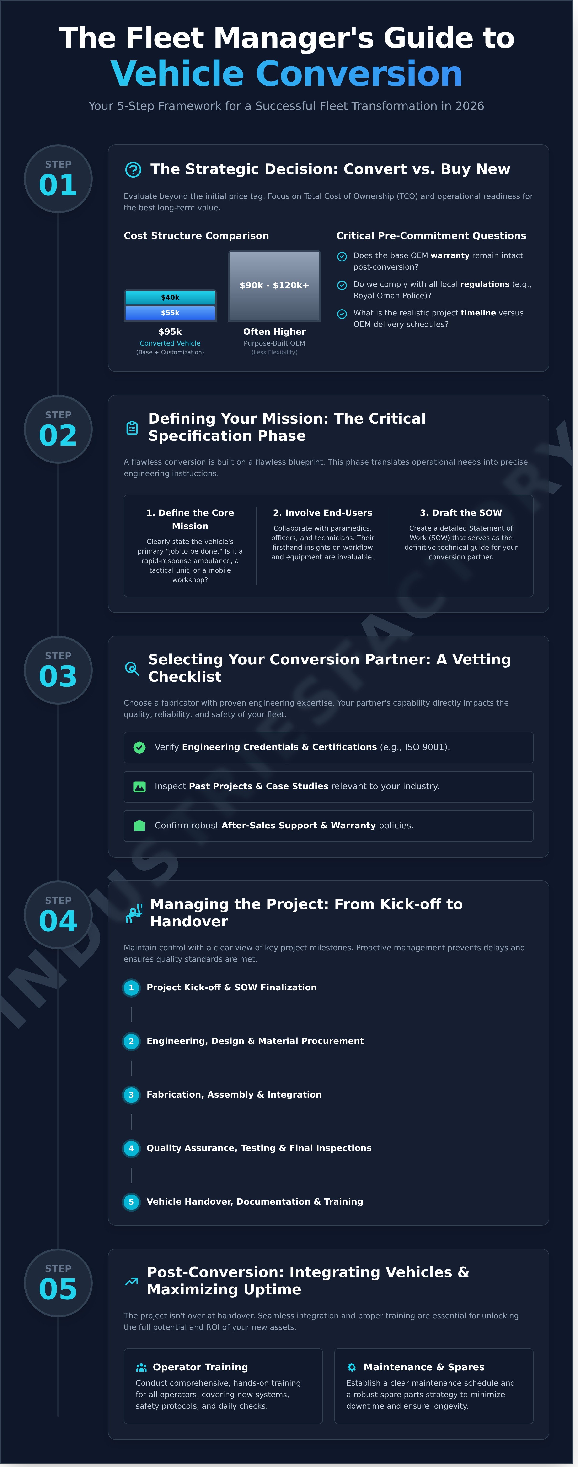 Fleet manager guide to vehicle conversion