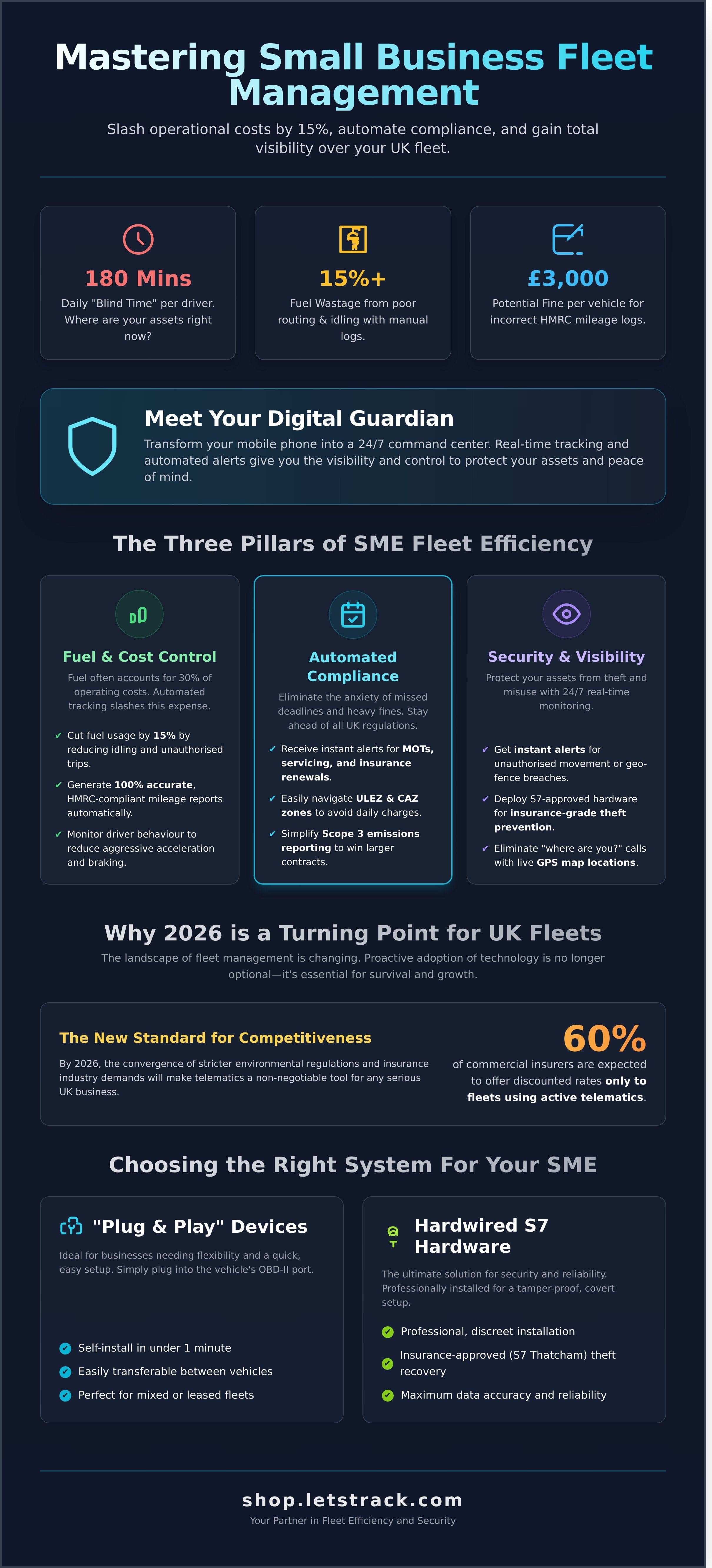 Small business fleet management infographic - visual guide