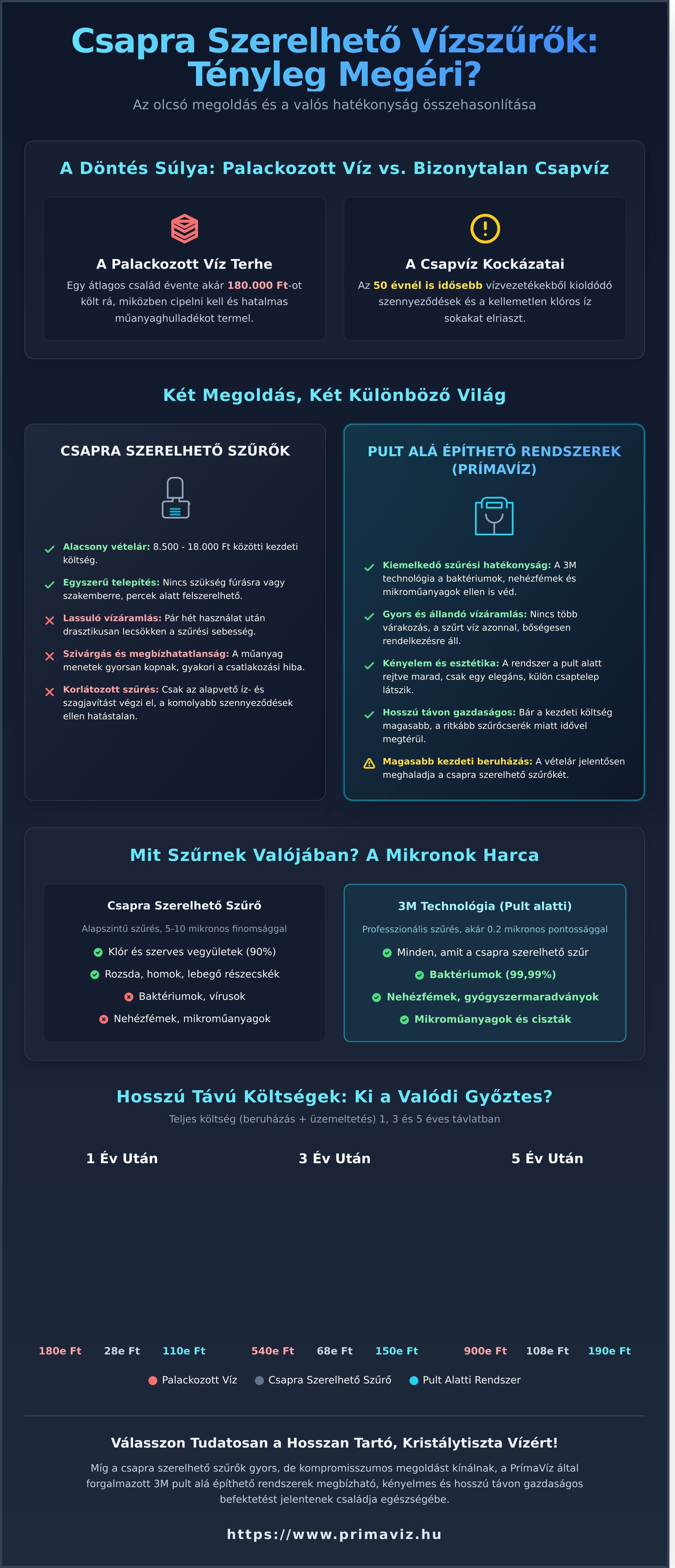 Csapra szerelhető vízszűrő tapasztalatok