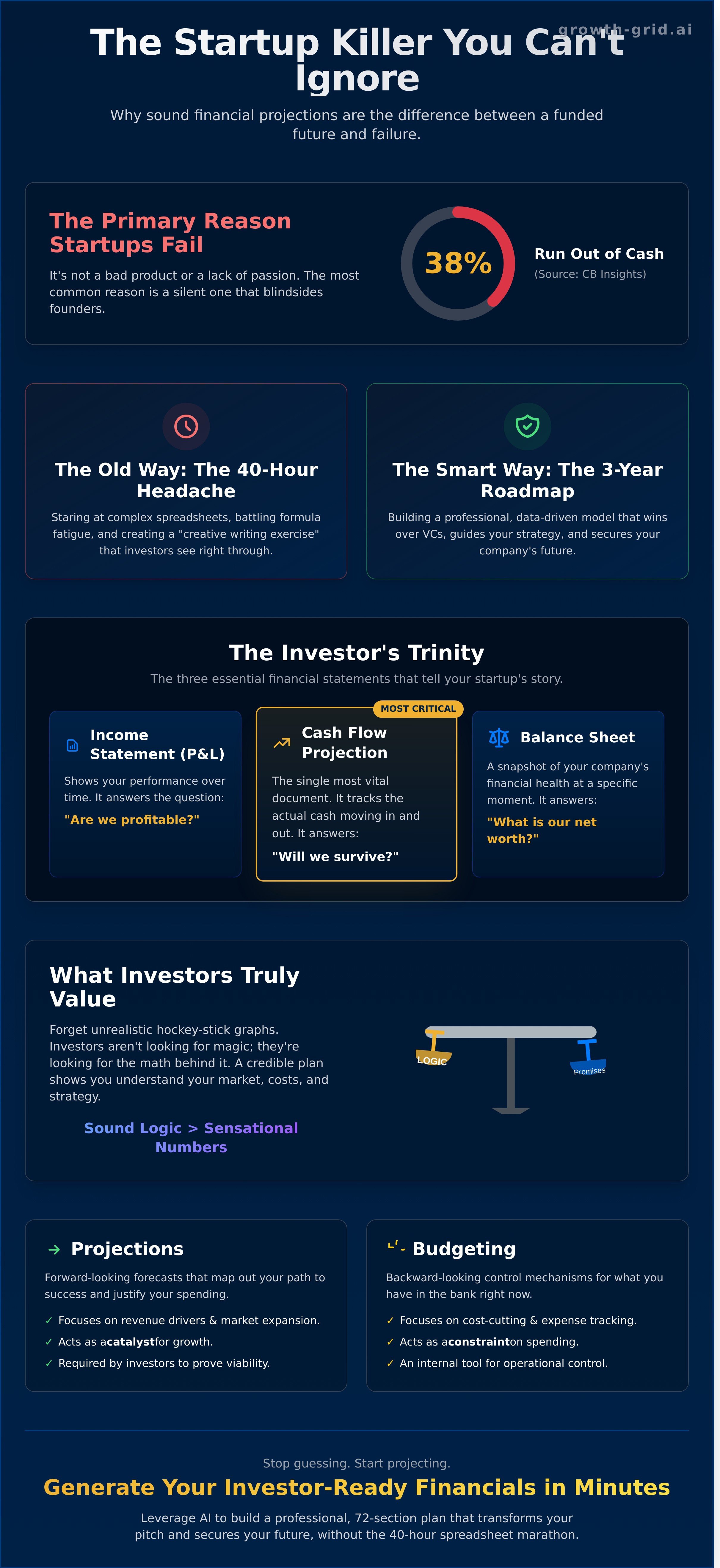 How to make financial projections for a startup
