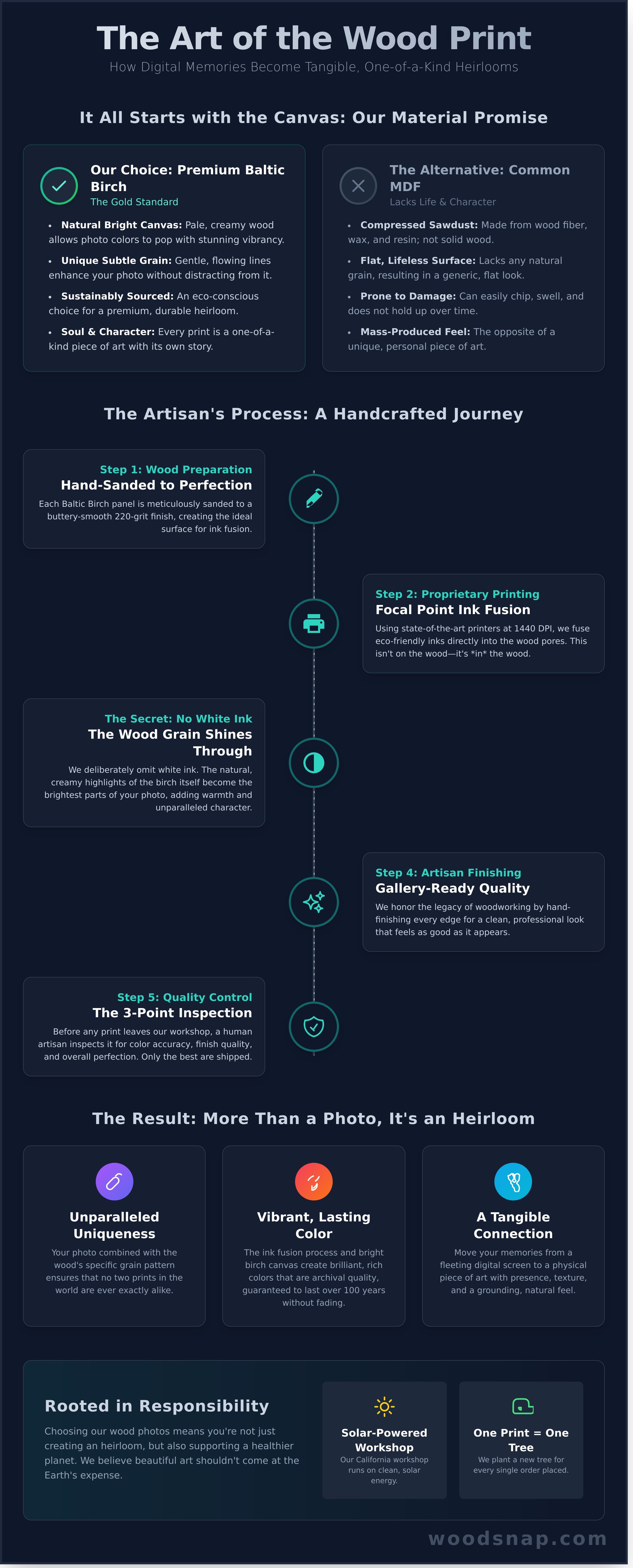 Wood photos infographic - visual guide