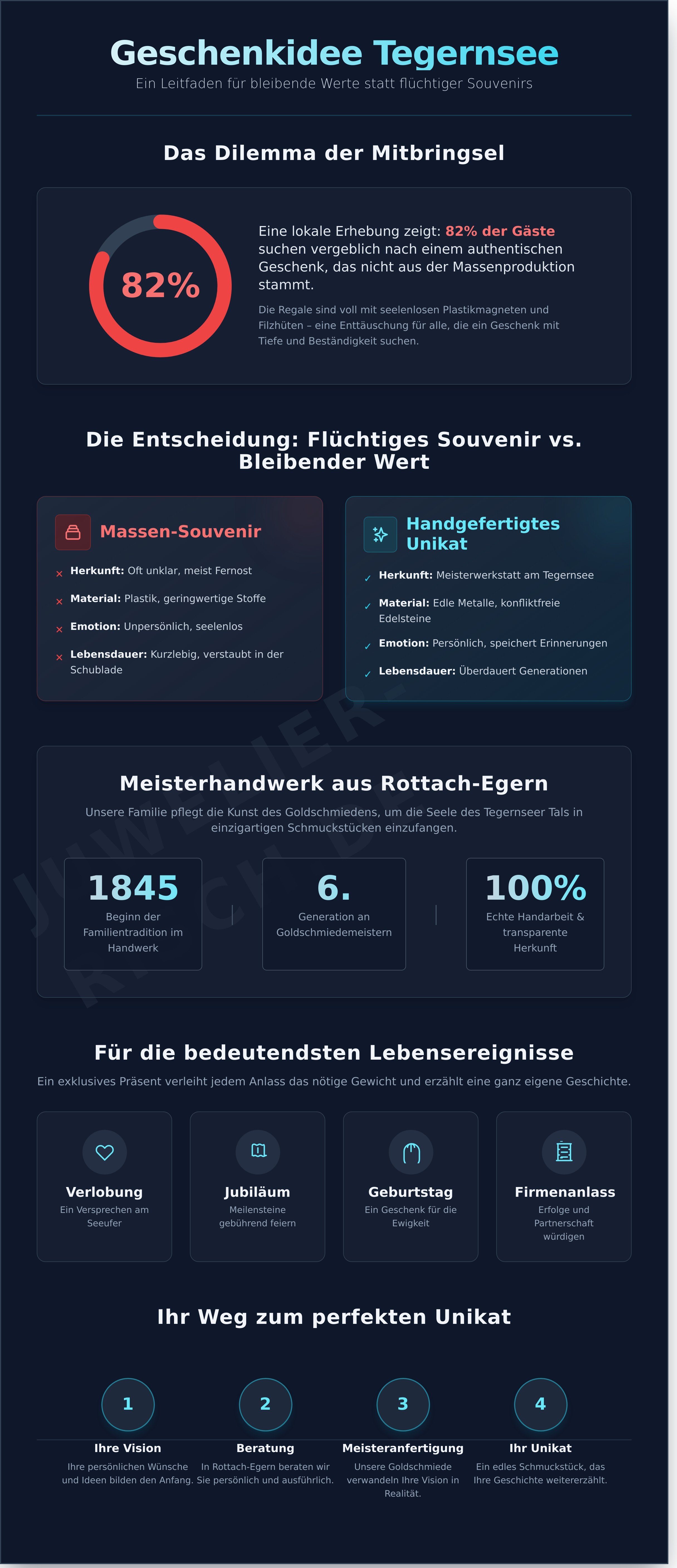 Geschenkidee tegernsee infographic - visual guide