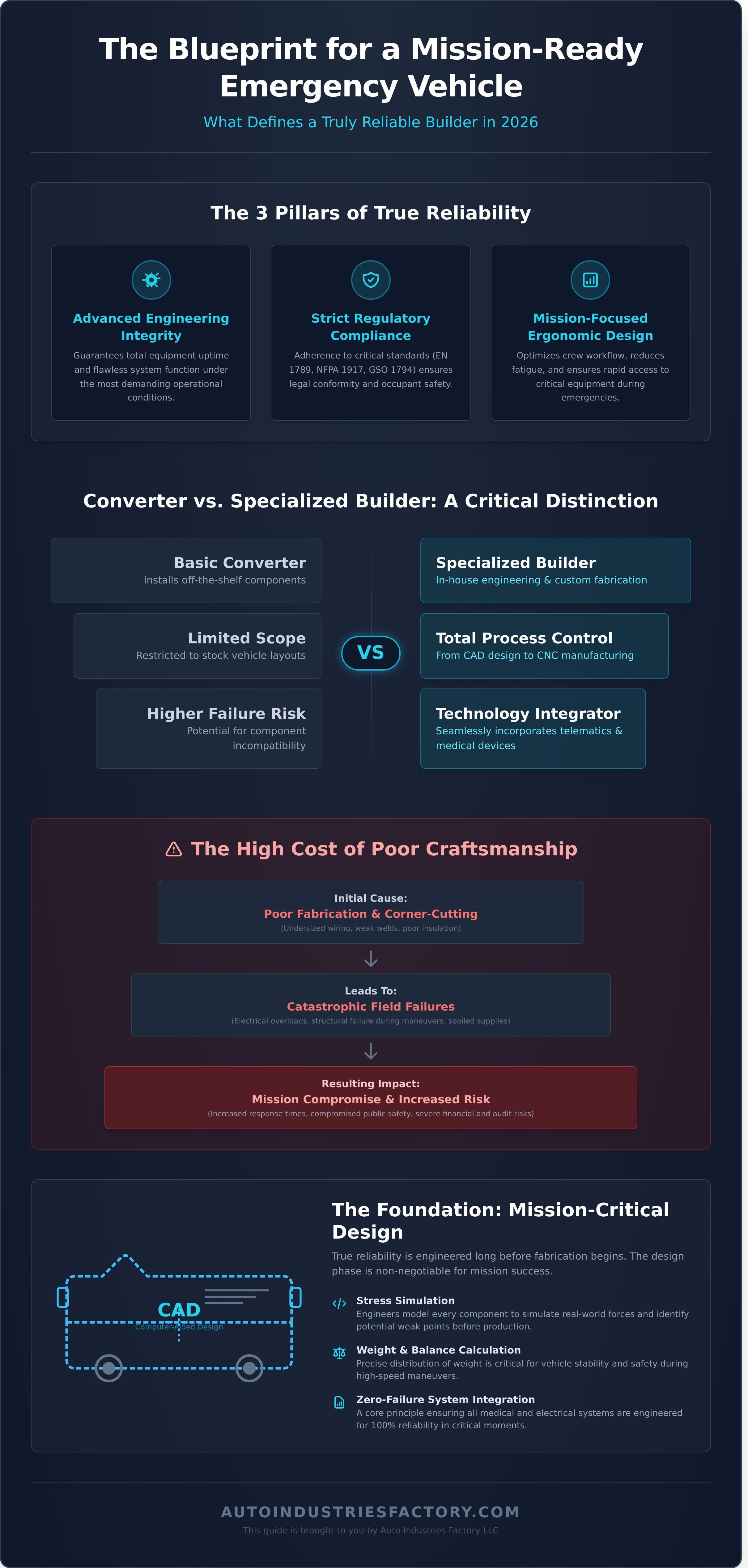 Reliable emergency vehicle builders