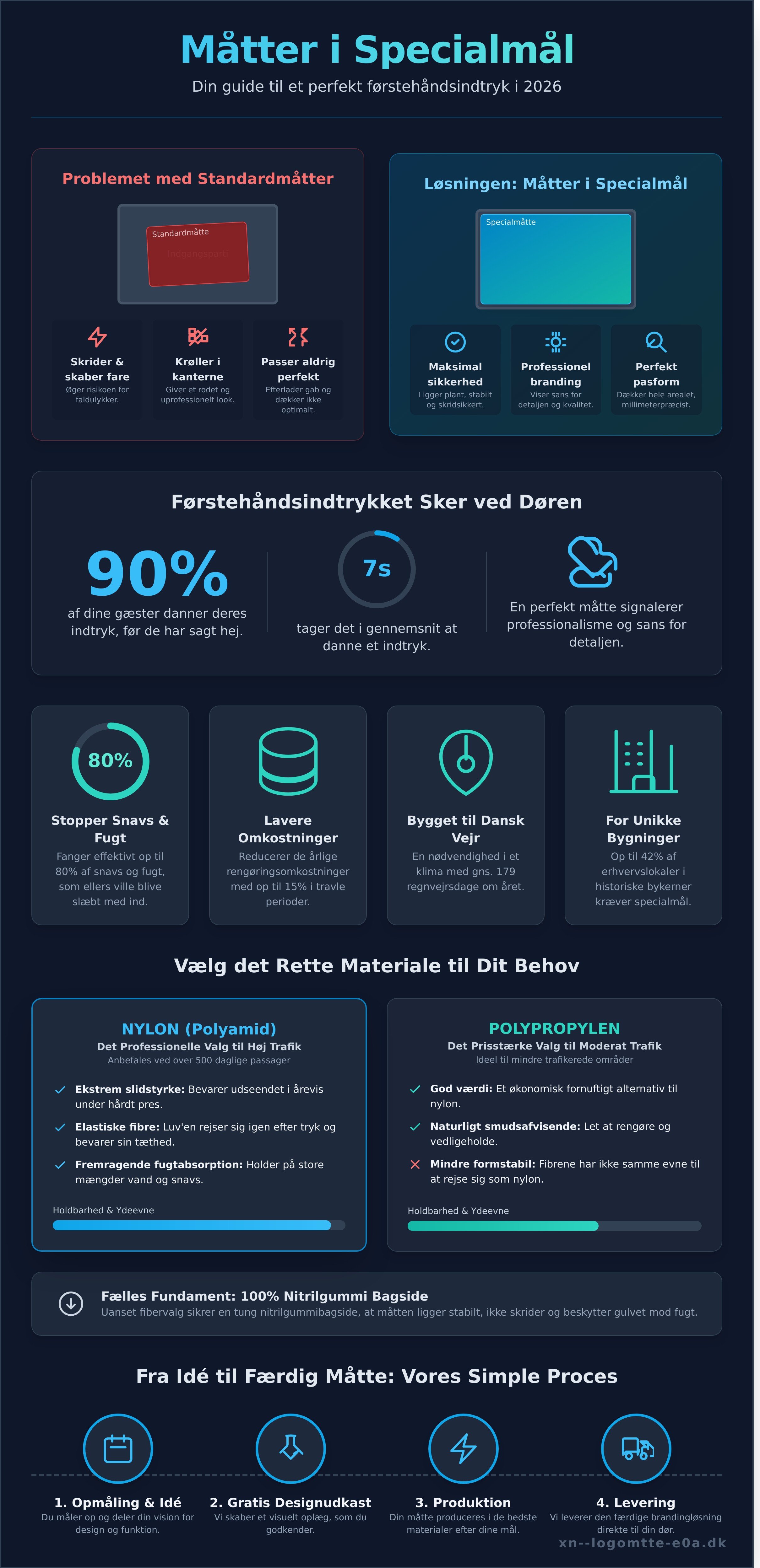 Måtter i specialmål infographic - visual guide