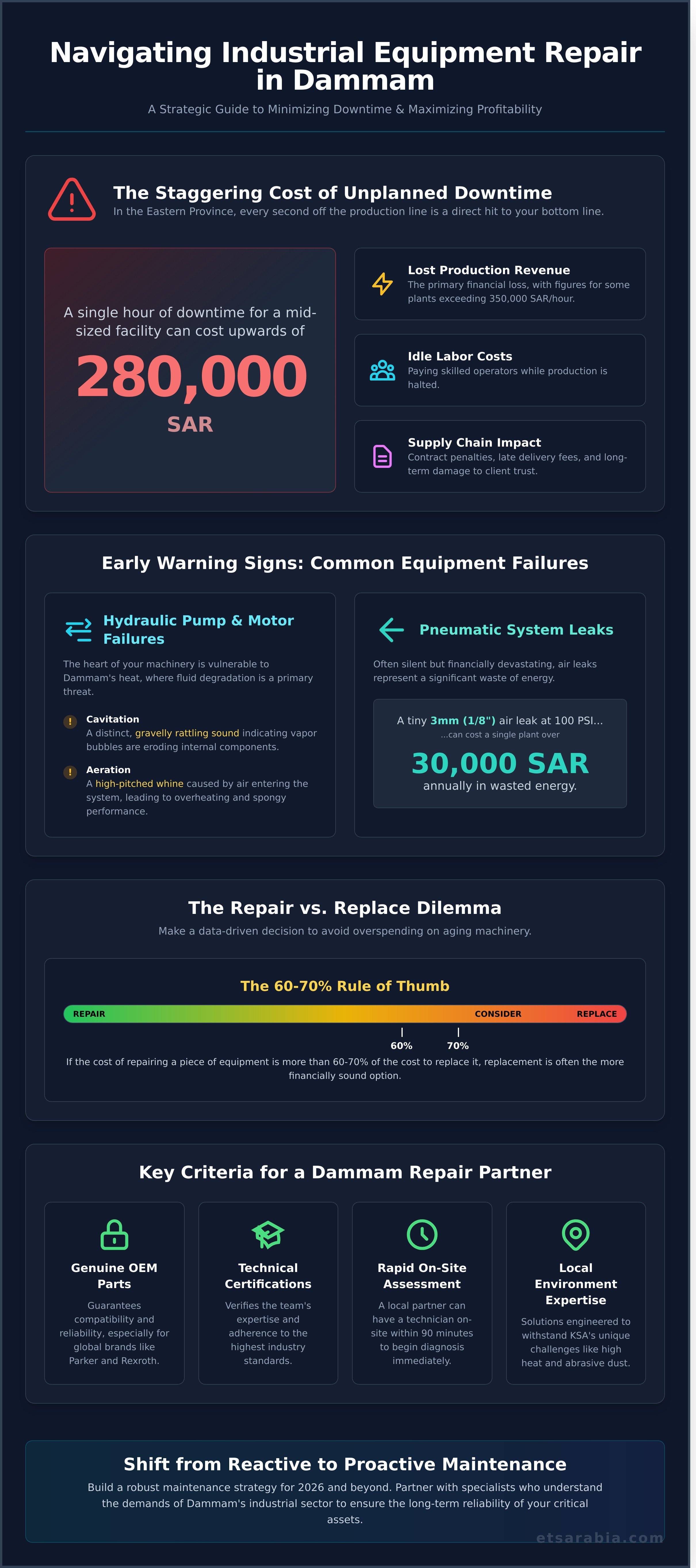 Industrial equipment repair dammam