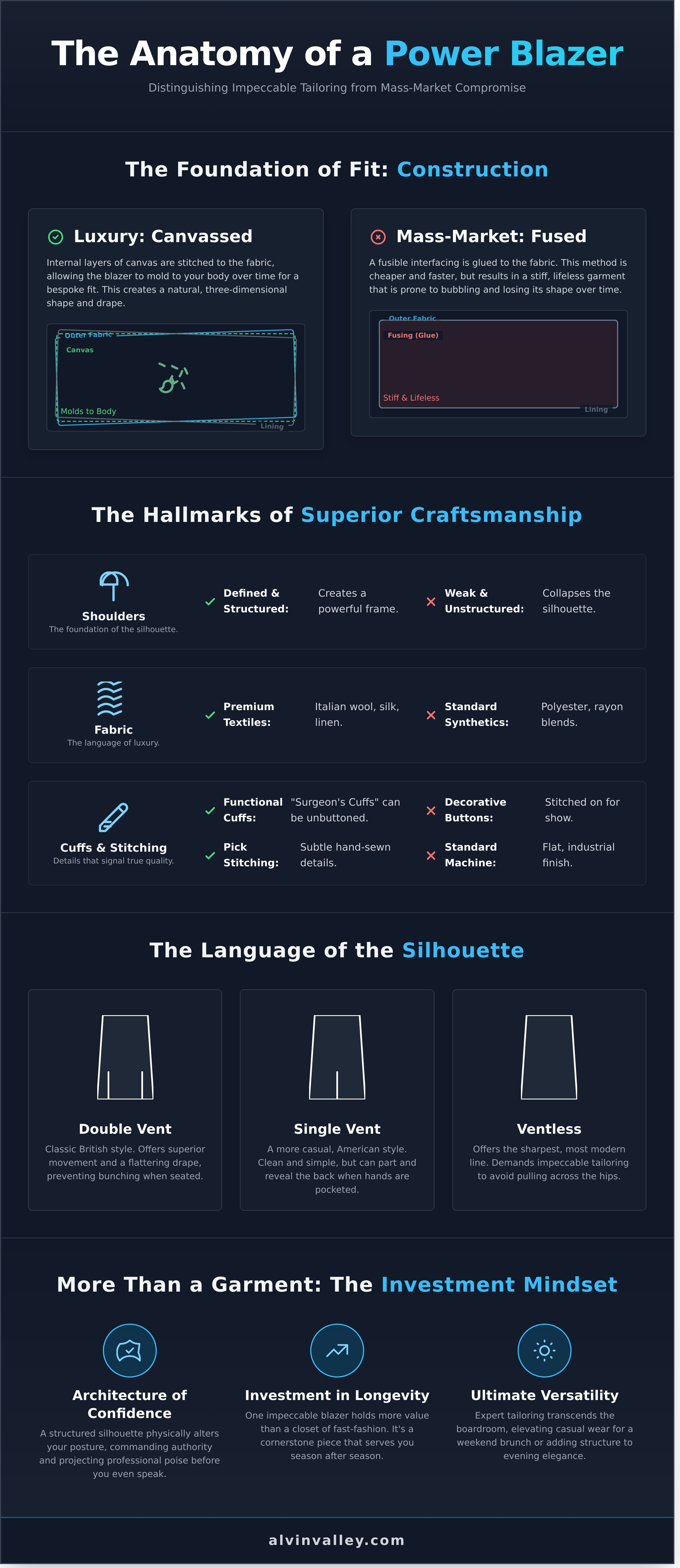 Blazers clothing womens infographic - visual guide