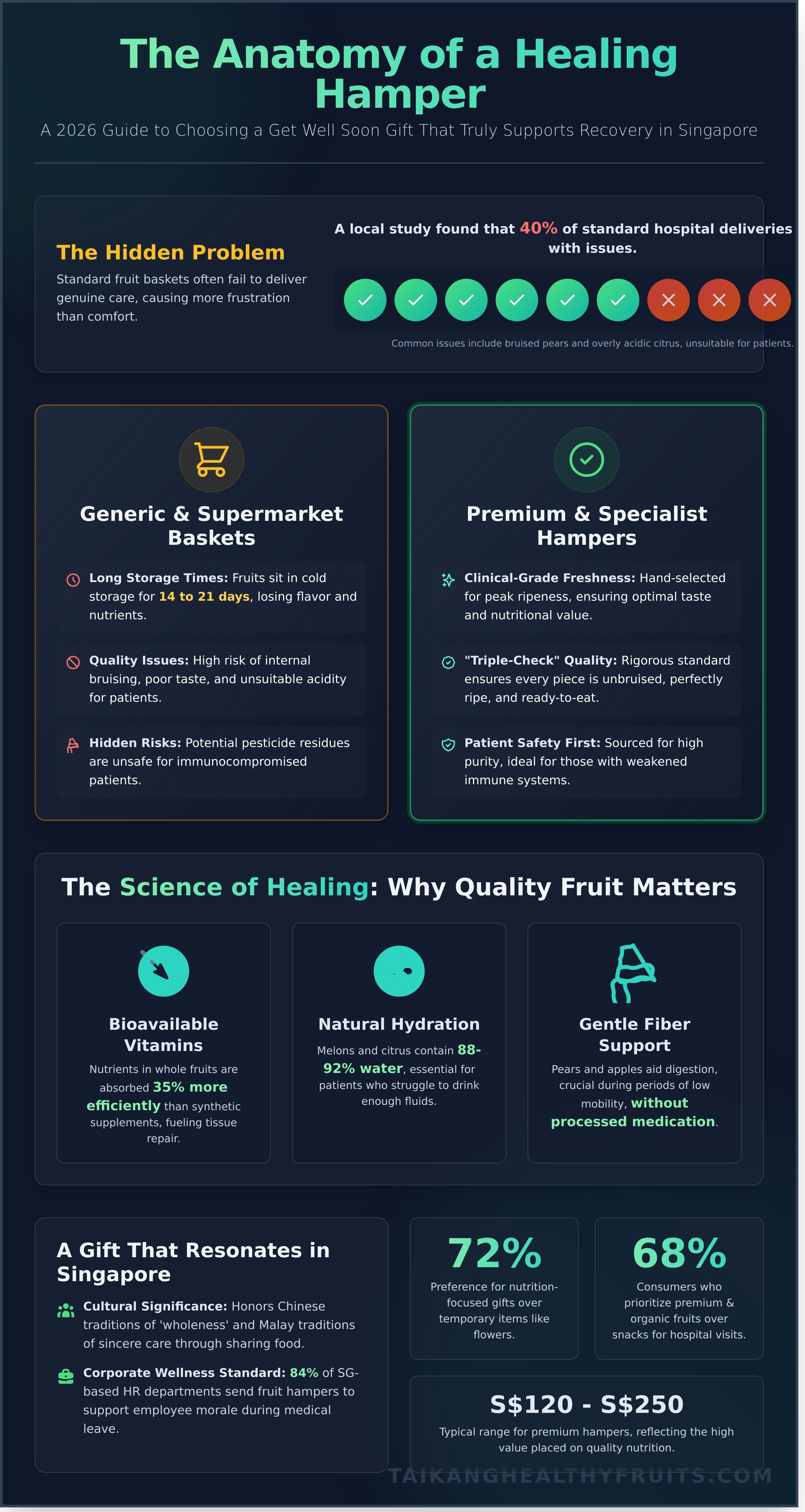 Get well soon hamper singapore infographic - visual guide