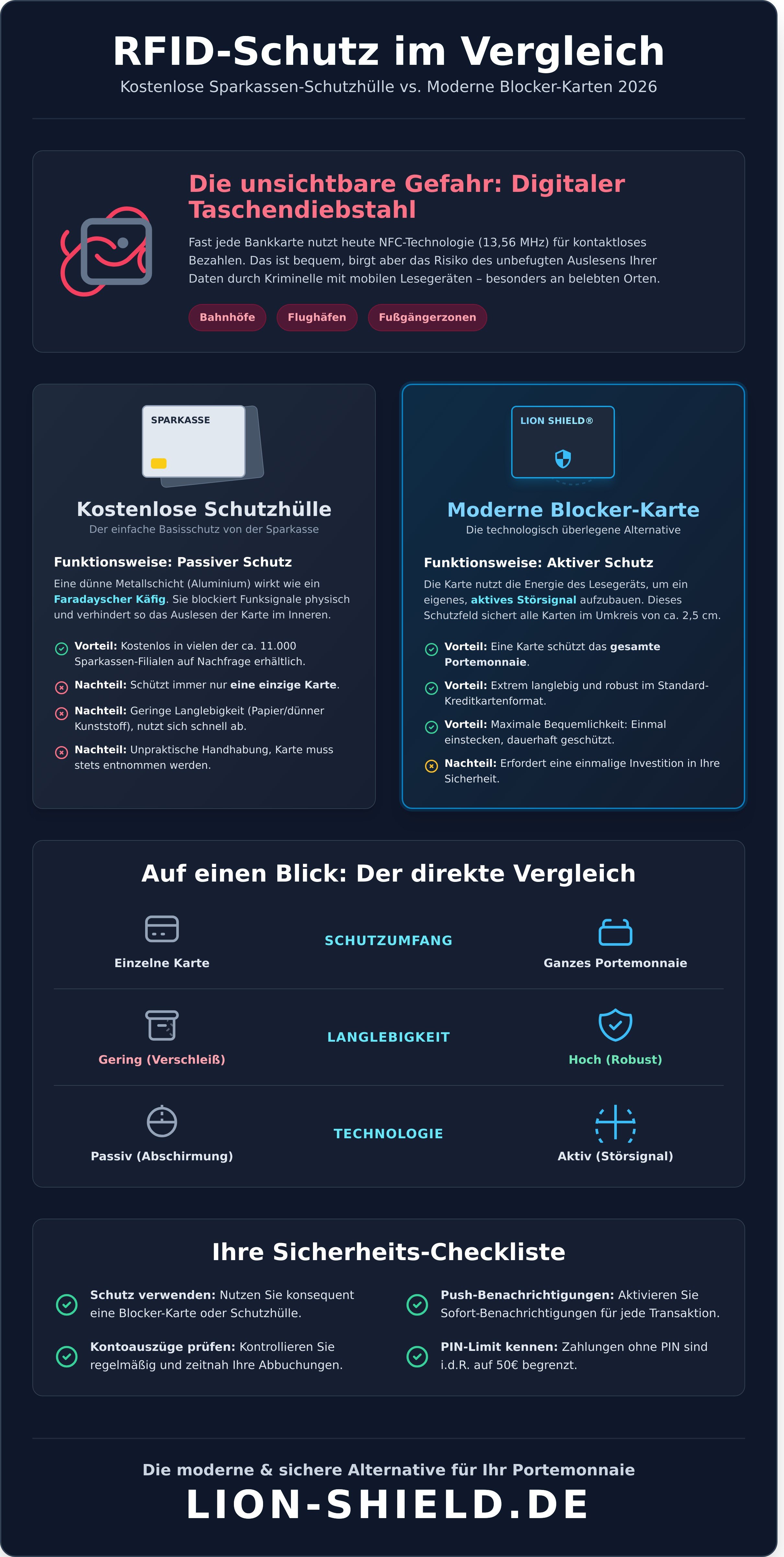 Rfid schutzhülle sparkasse kostenlos infographic - visual guide