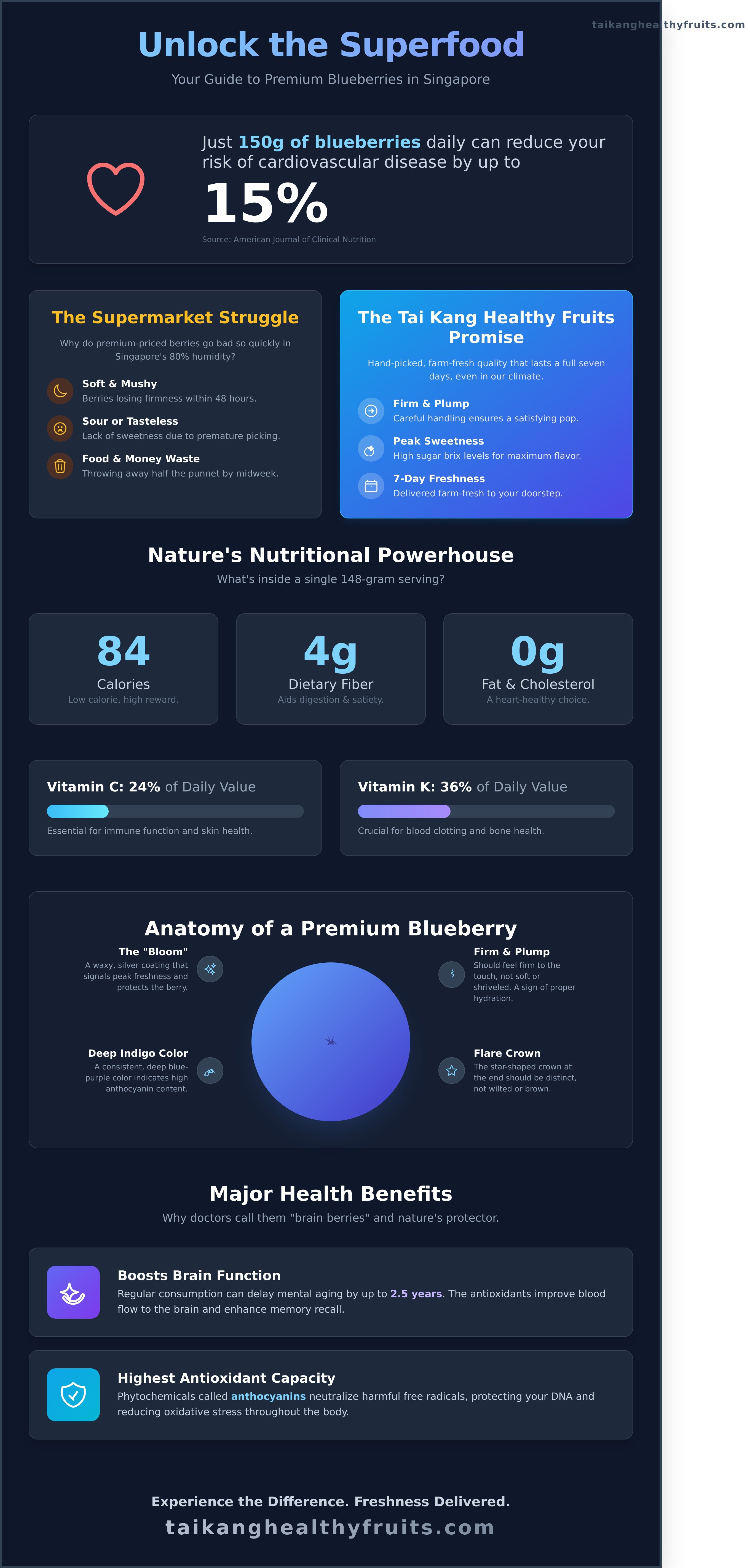 Blueberry infographic - visual guide