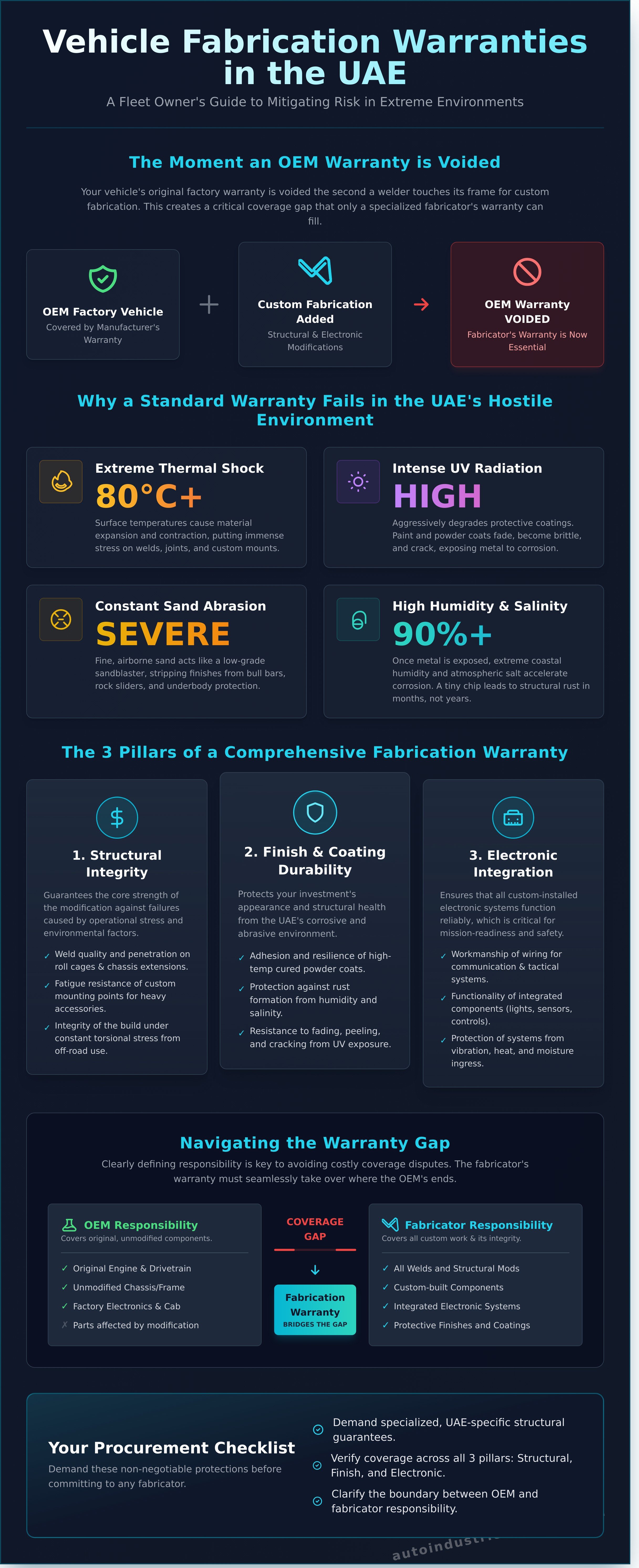 Vehicle fabrication warranty UAE