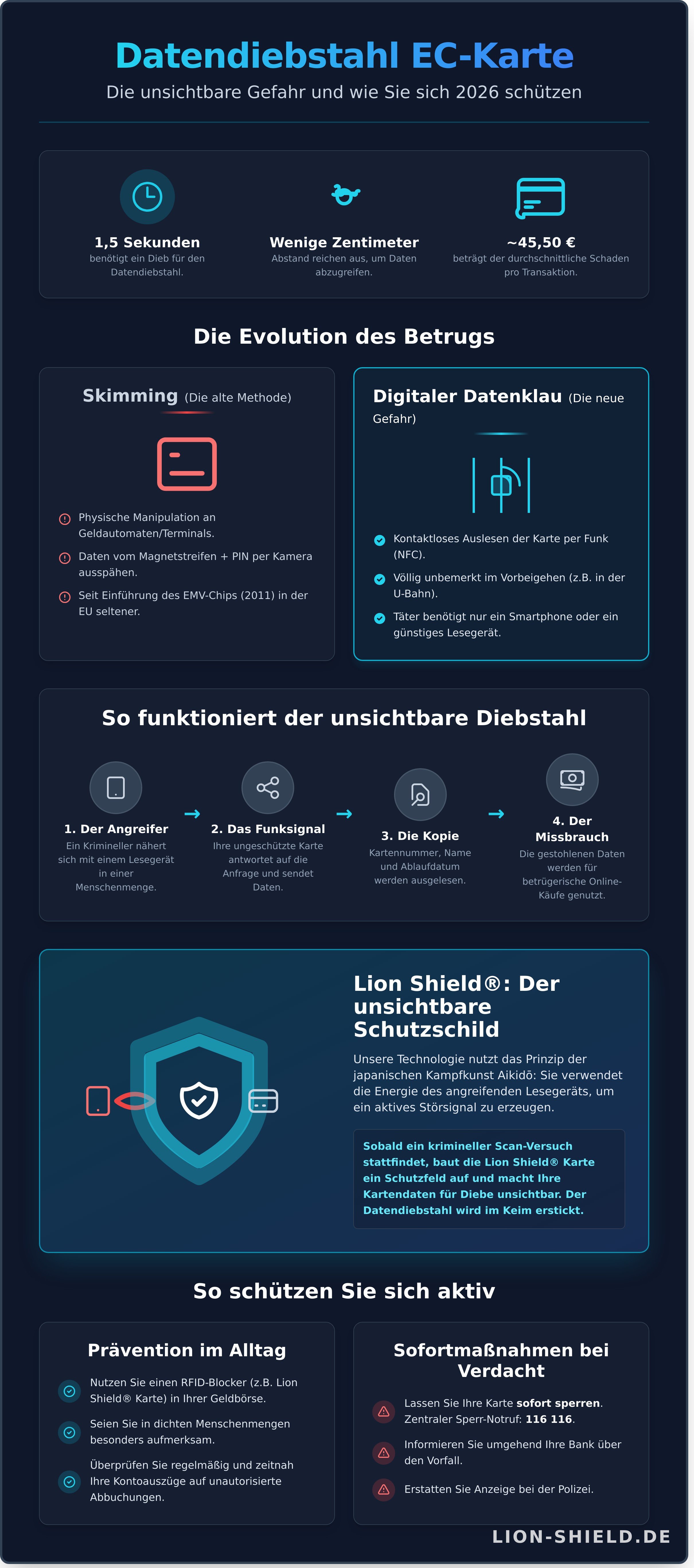 Datendiebstahl ec karte infographic - visual guide