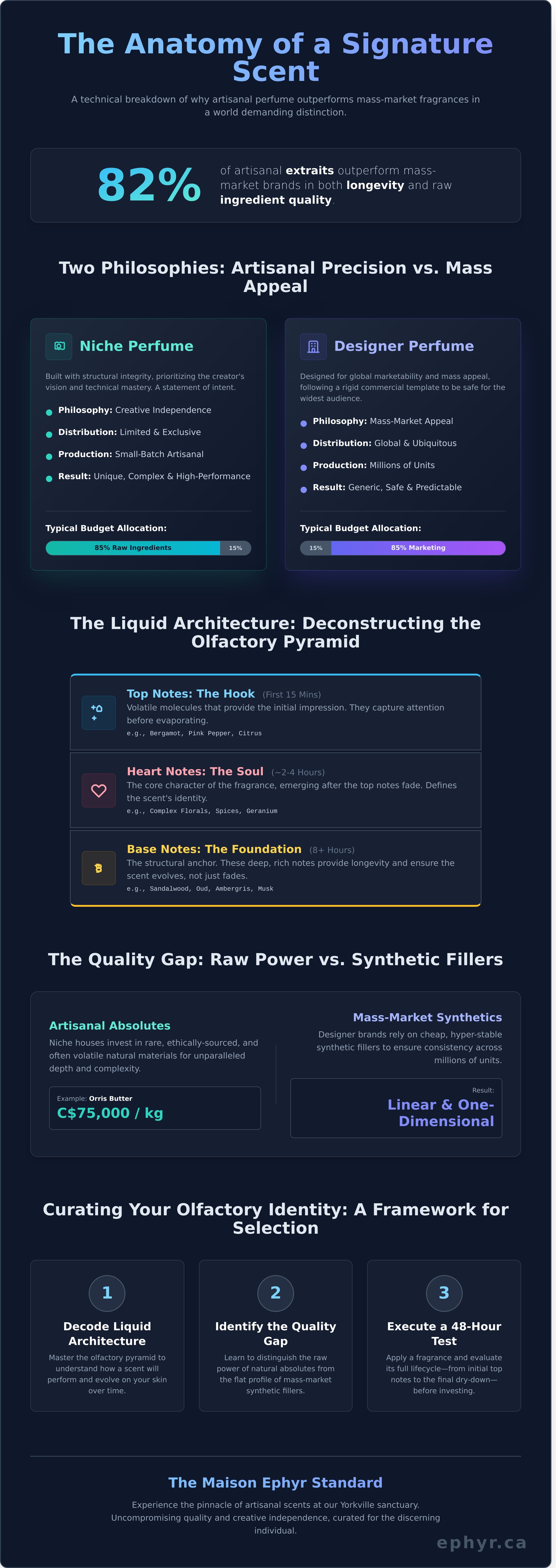 Niche perfume infographic - visual guide