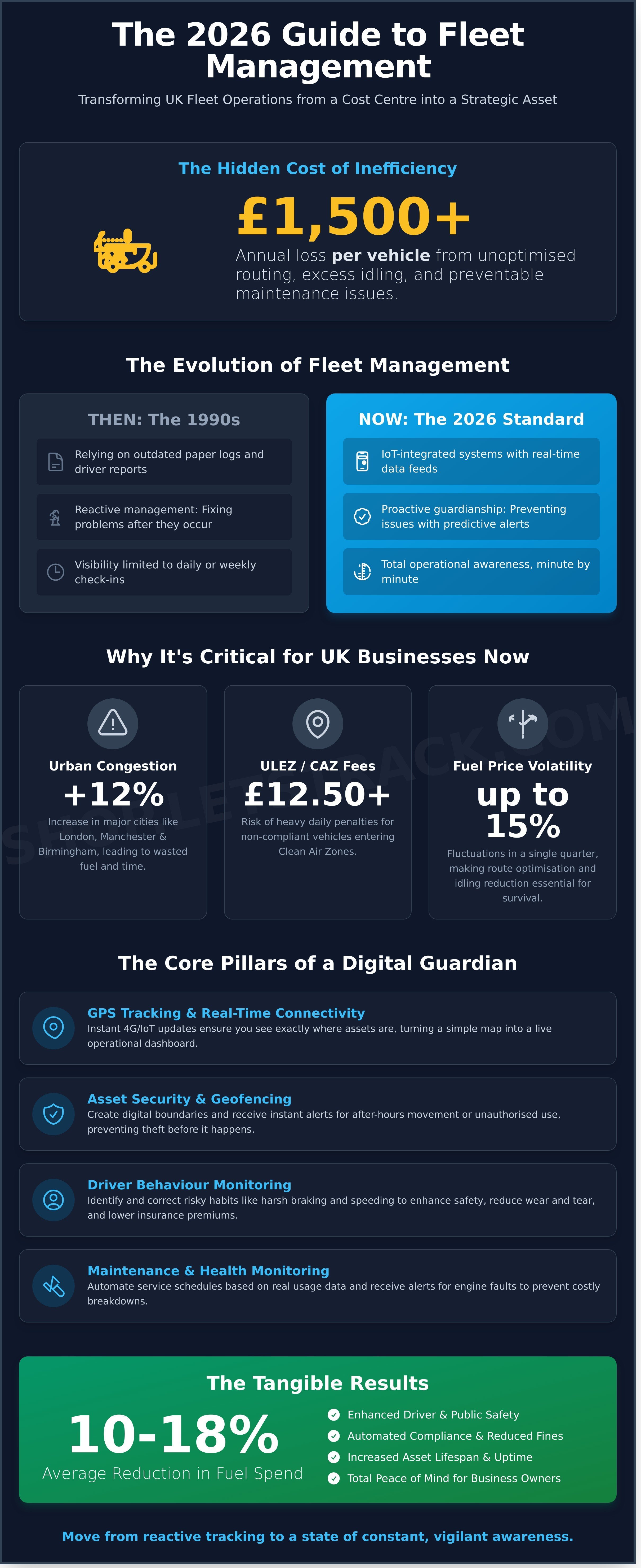 What is fleet management infographic - visual guide