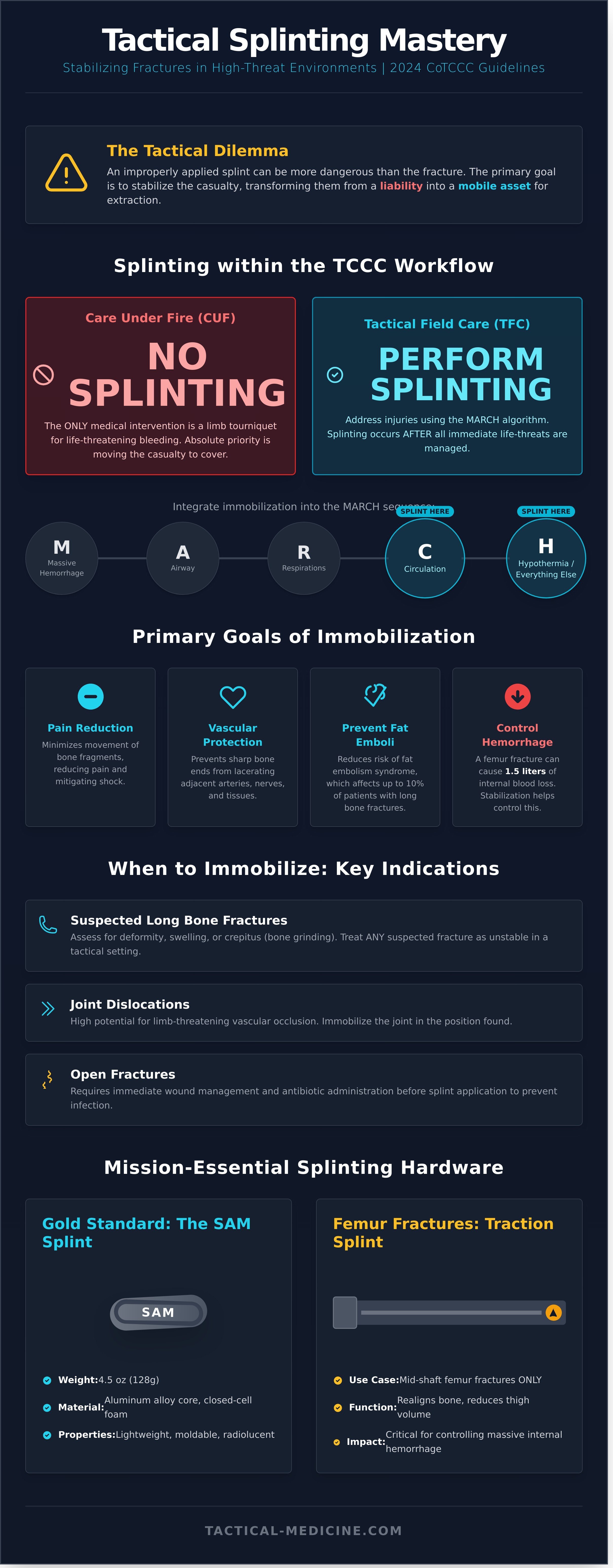 Splint infographic - visual guide
