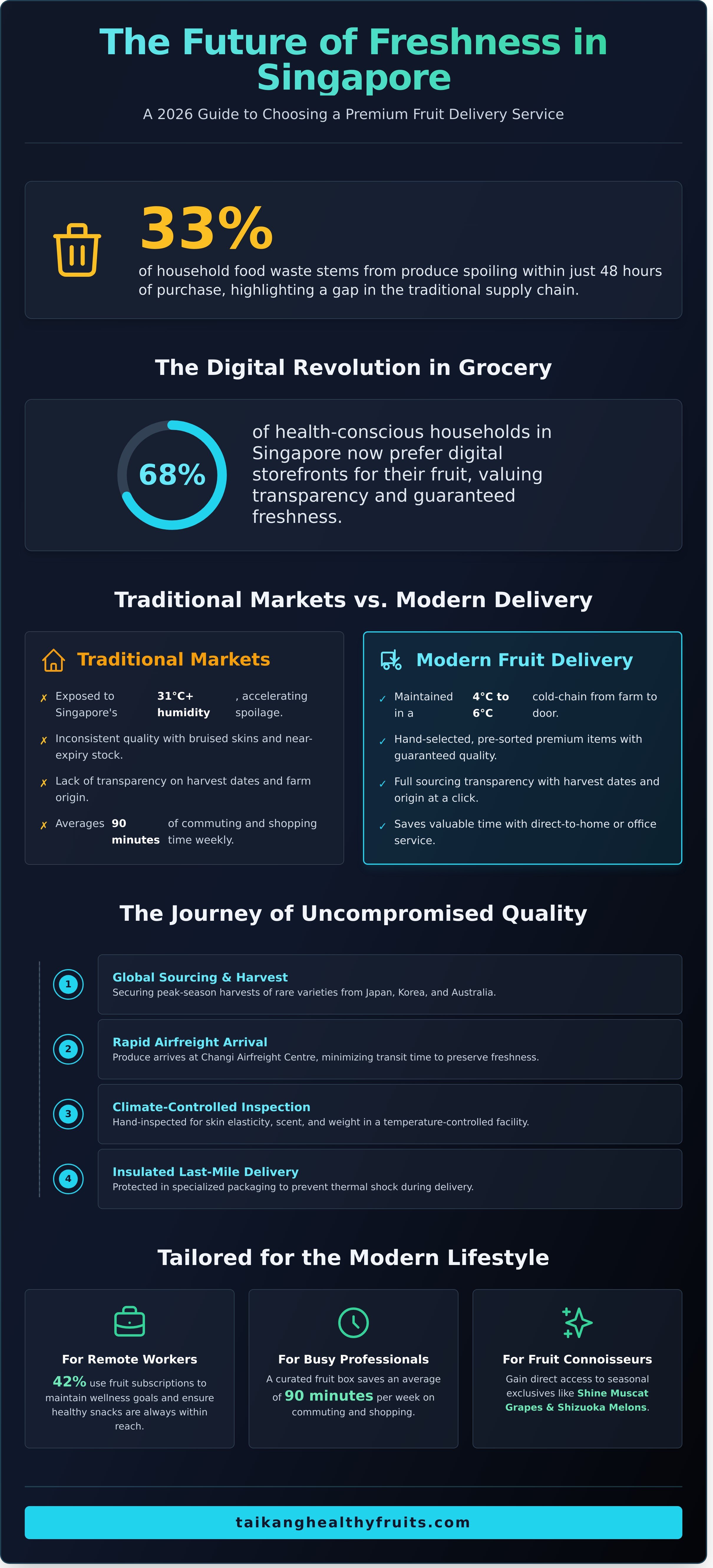 Fruit delivery singapore infographic - visual guide