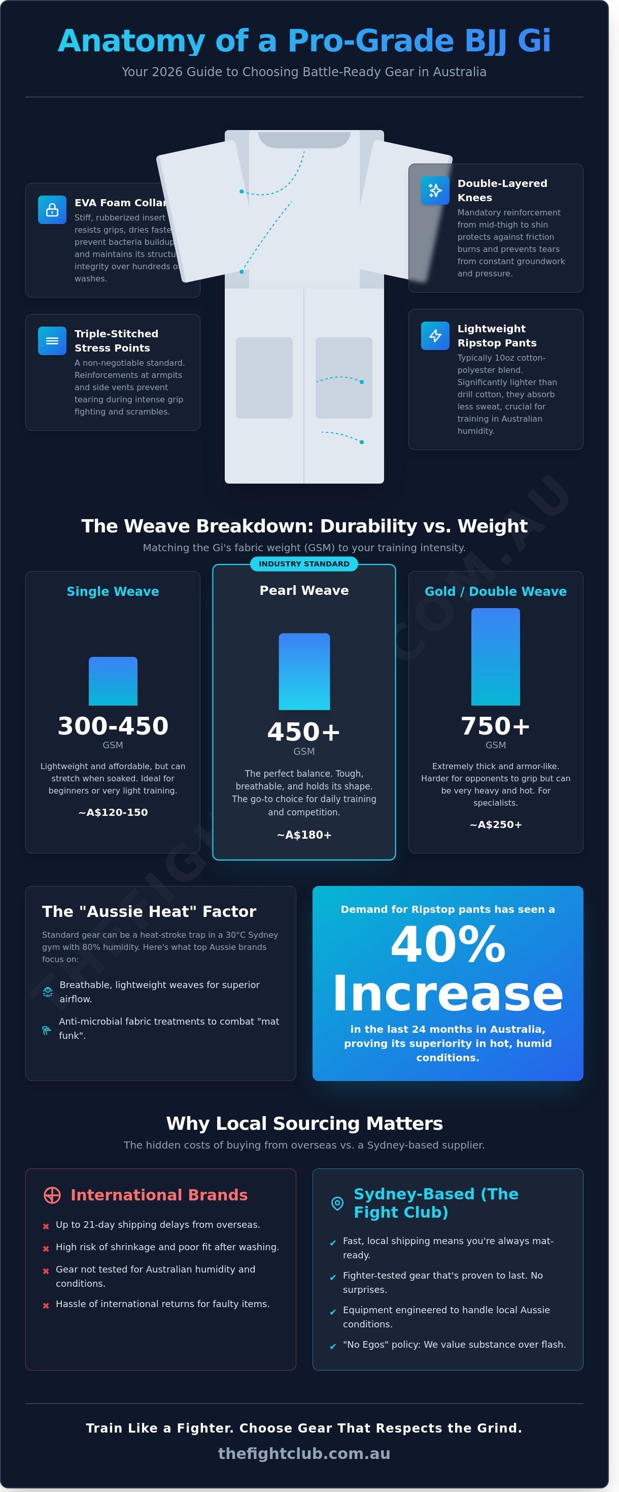 Good jiu jitsu brands australia infographic - visual guide