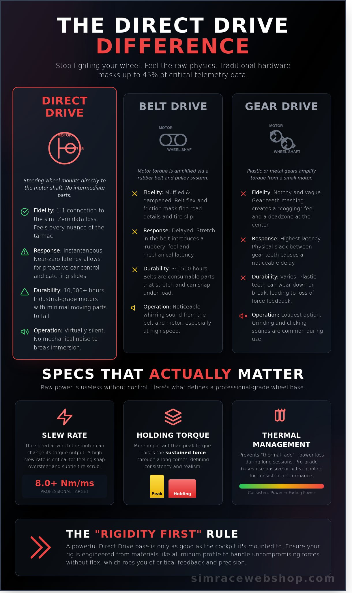 Direct drive infographic - visual guide